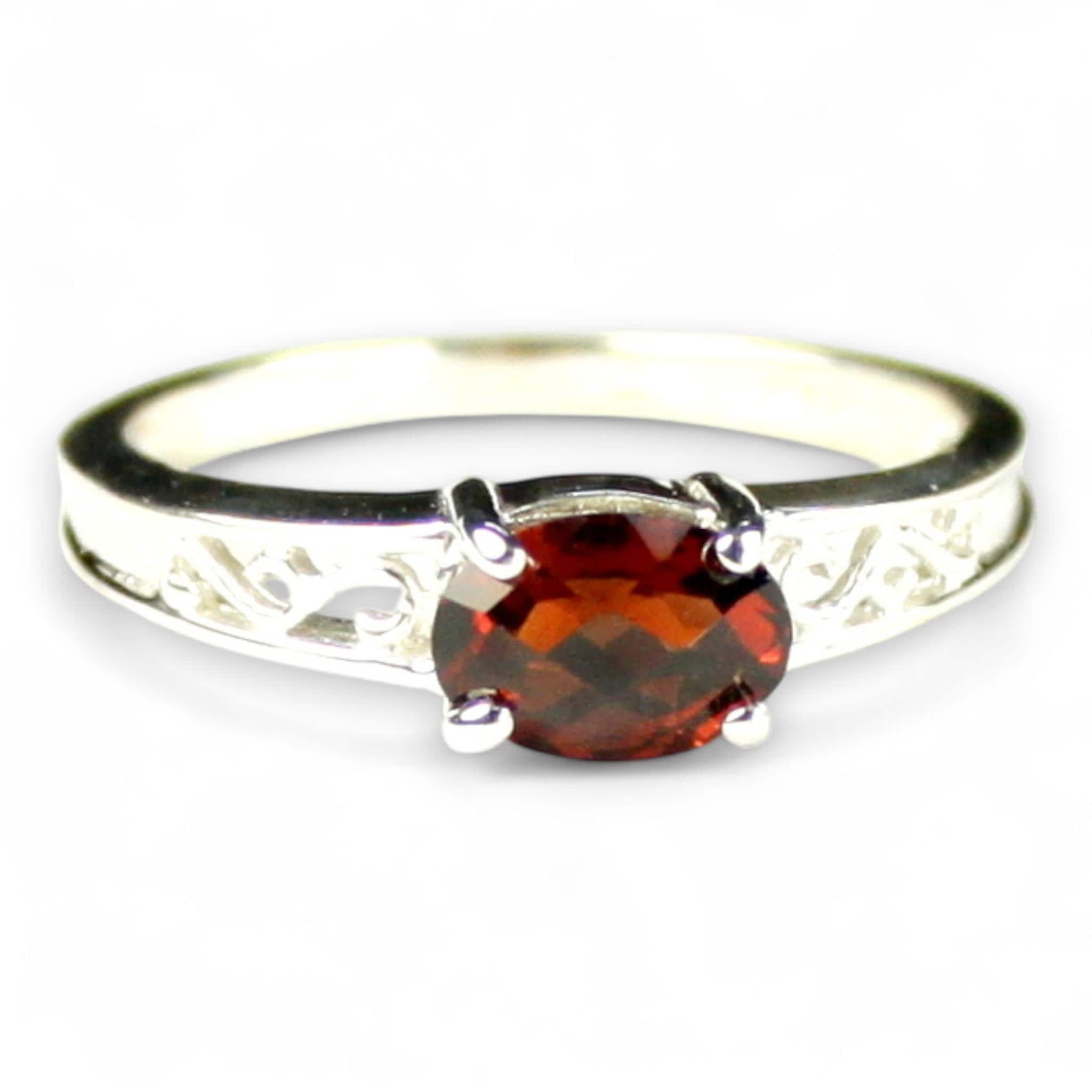 Mystic Fire Topaz, 925 Sterling Silver Antique Style Filigree Ladies Ring, SR009