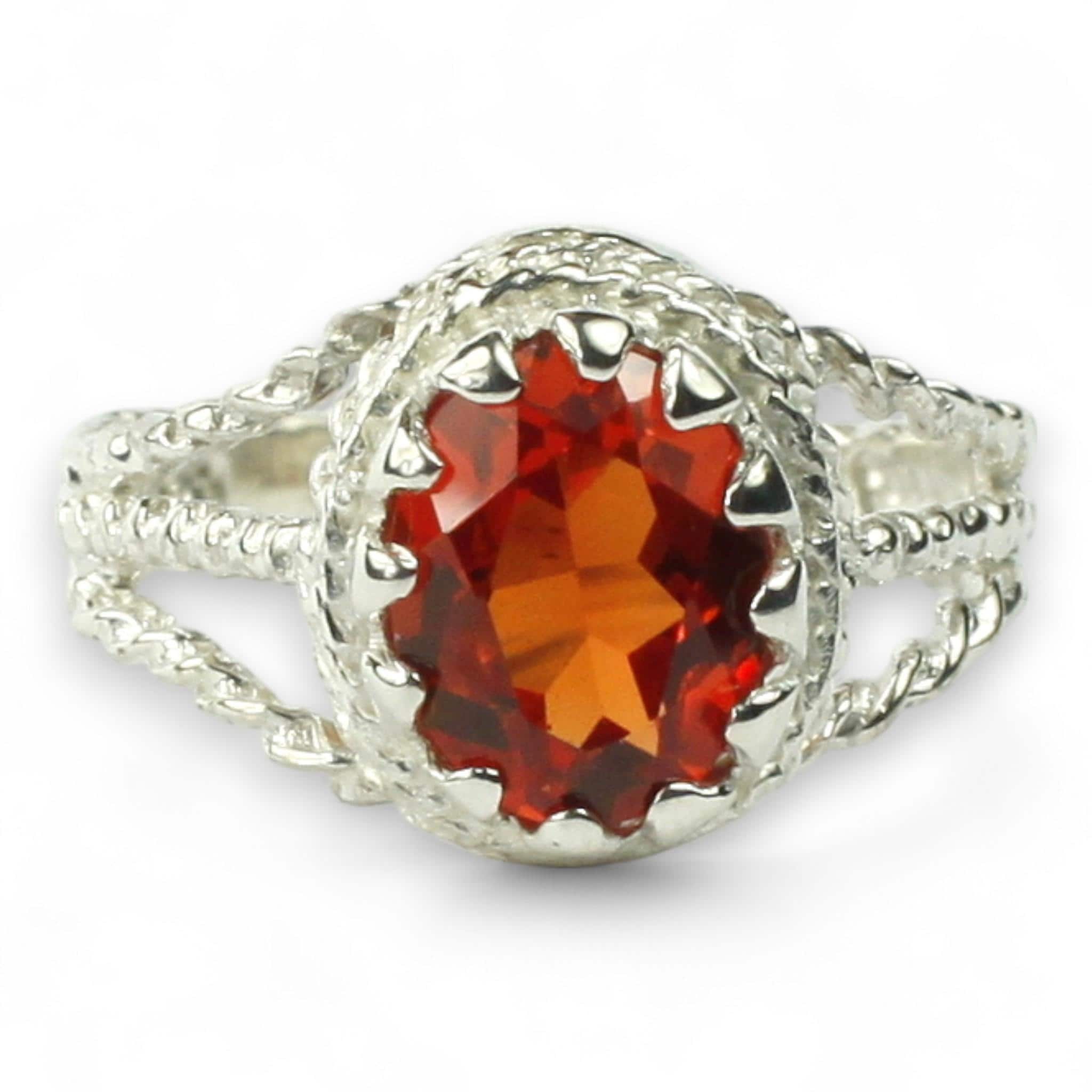 Citrine, 925 Sterling Silver Ladies Ring, SR369