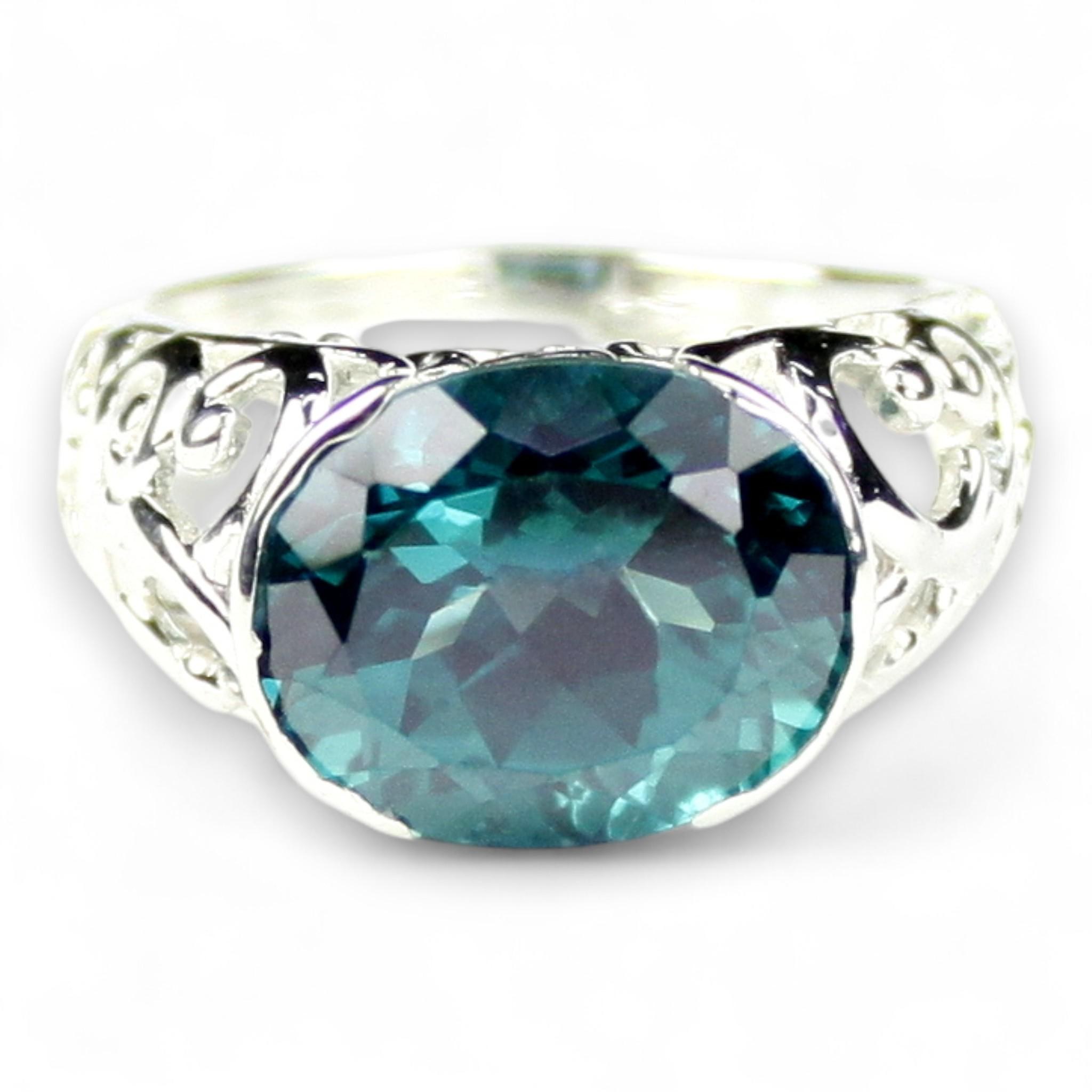 London Blue Topaz, 925 Sterling Silver Angel Ring, SR154