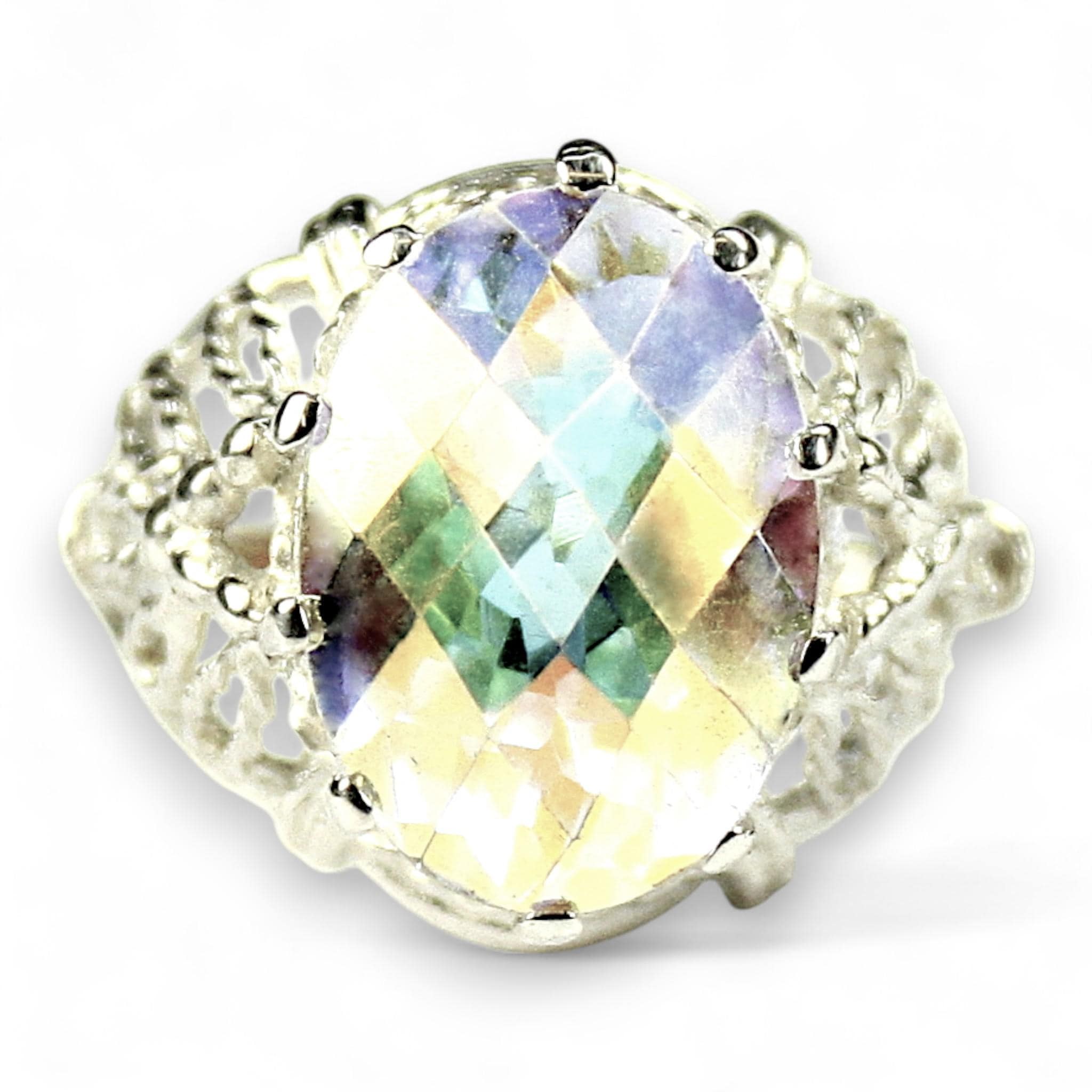 Crimson Fire Topaz, 14KY Gold Pendant, P006