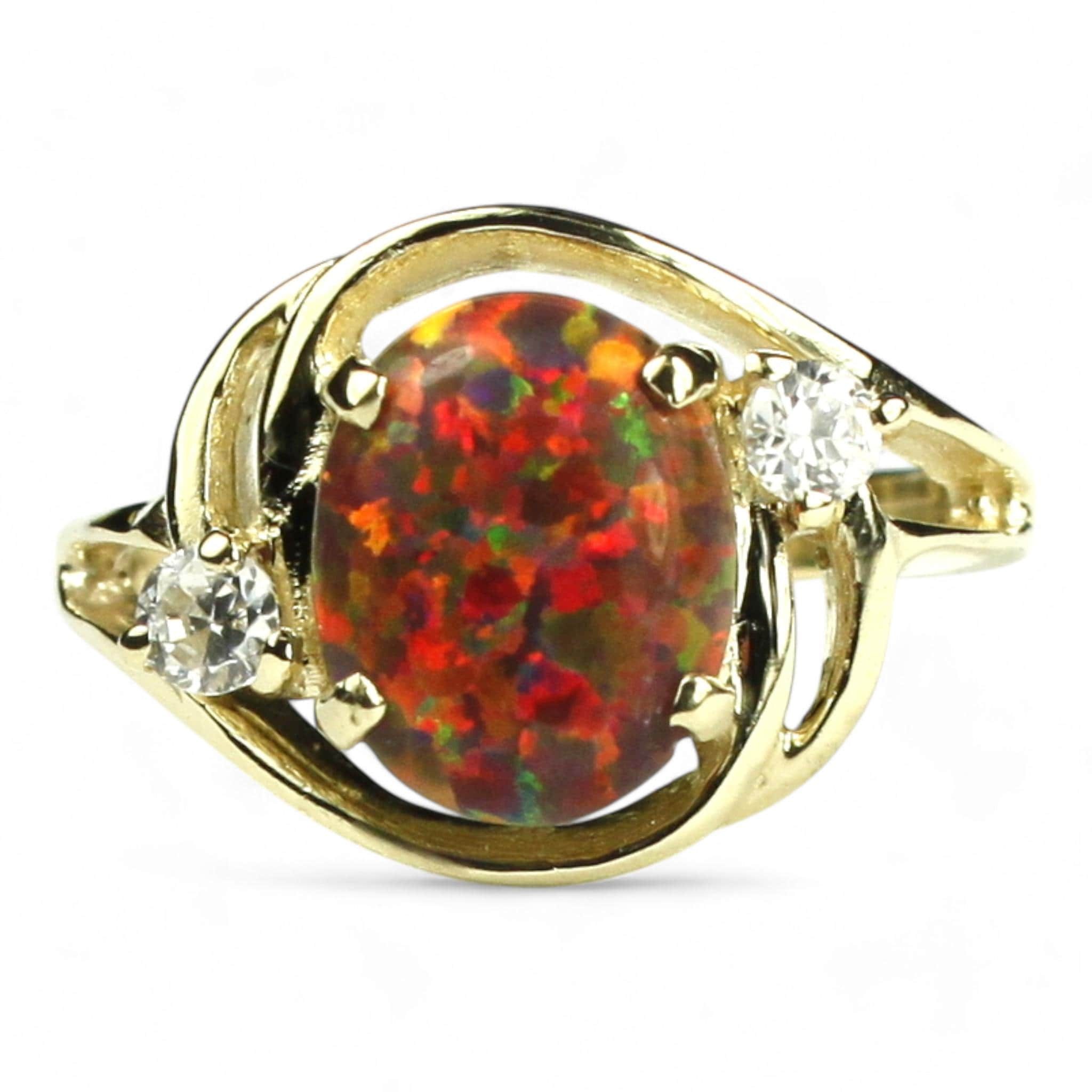 Blue Sapphire, 10KY Gold Ring, R005