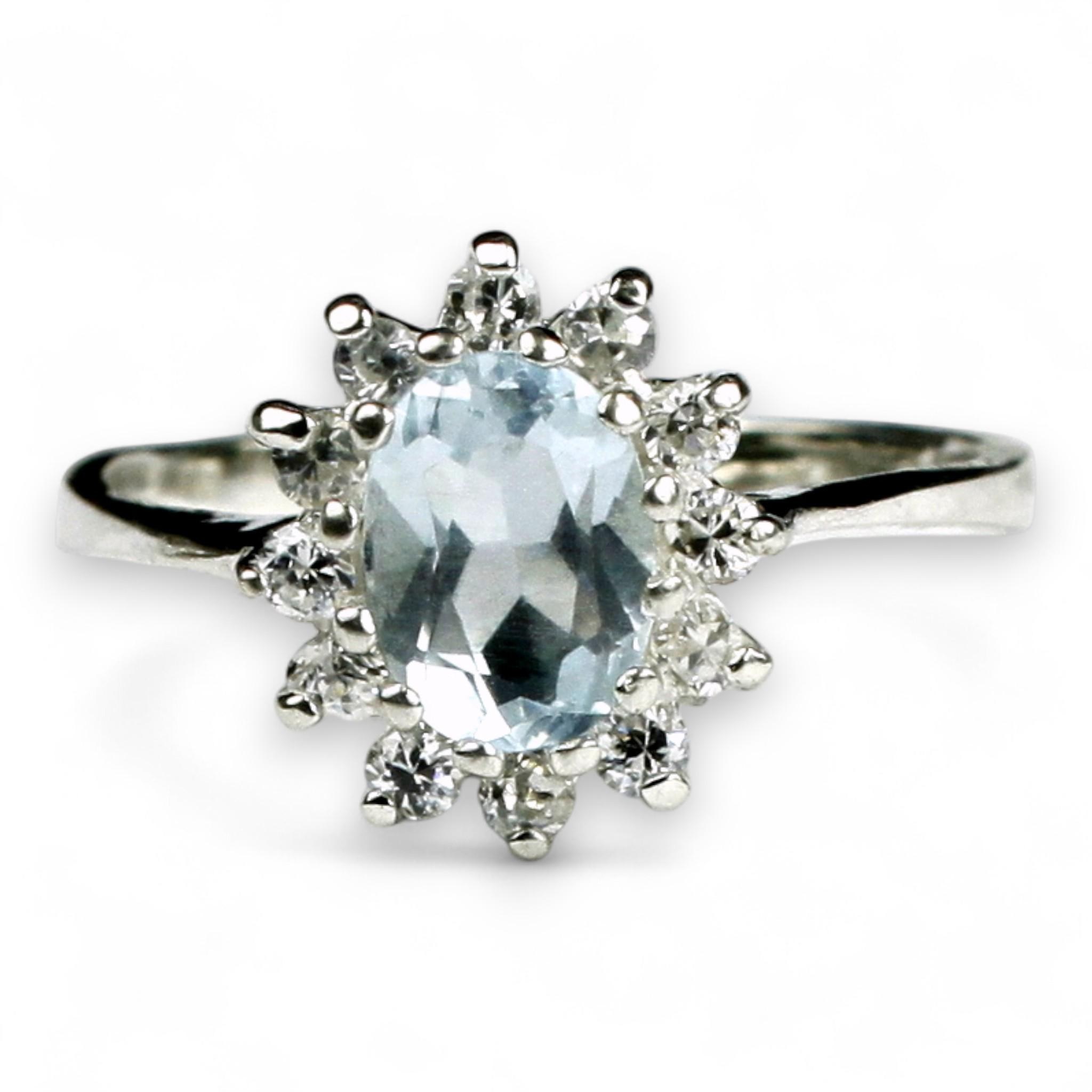 Smoky Quartz, 925 Sterling Silver Ladies Ring, SR021