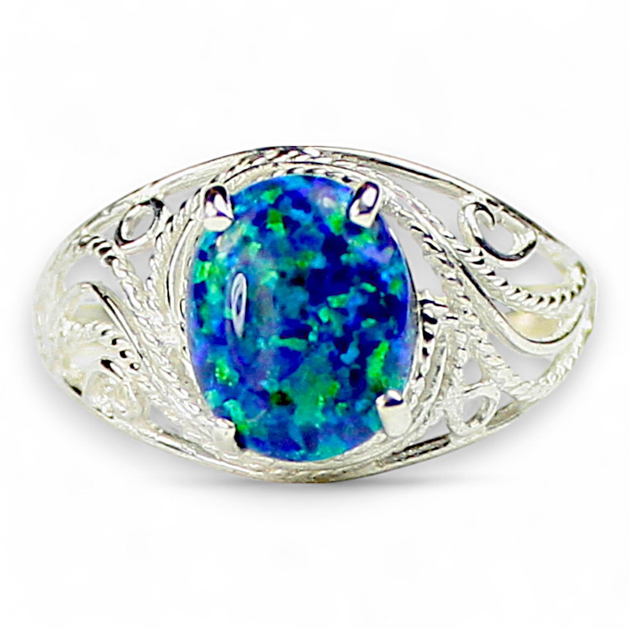 Brazilian Amethyst, 925 Sterling Silver Royal Engagement Ring, SR310