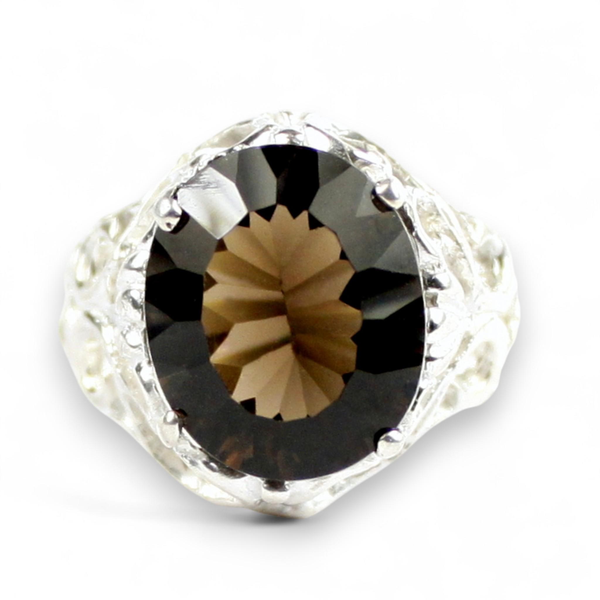 Smoky Quartz, 14KY Leverback Earrings, E107