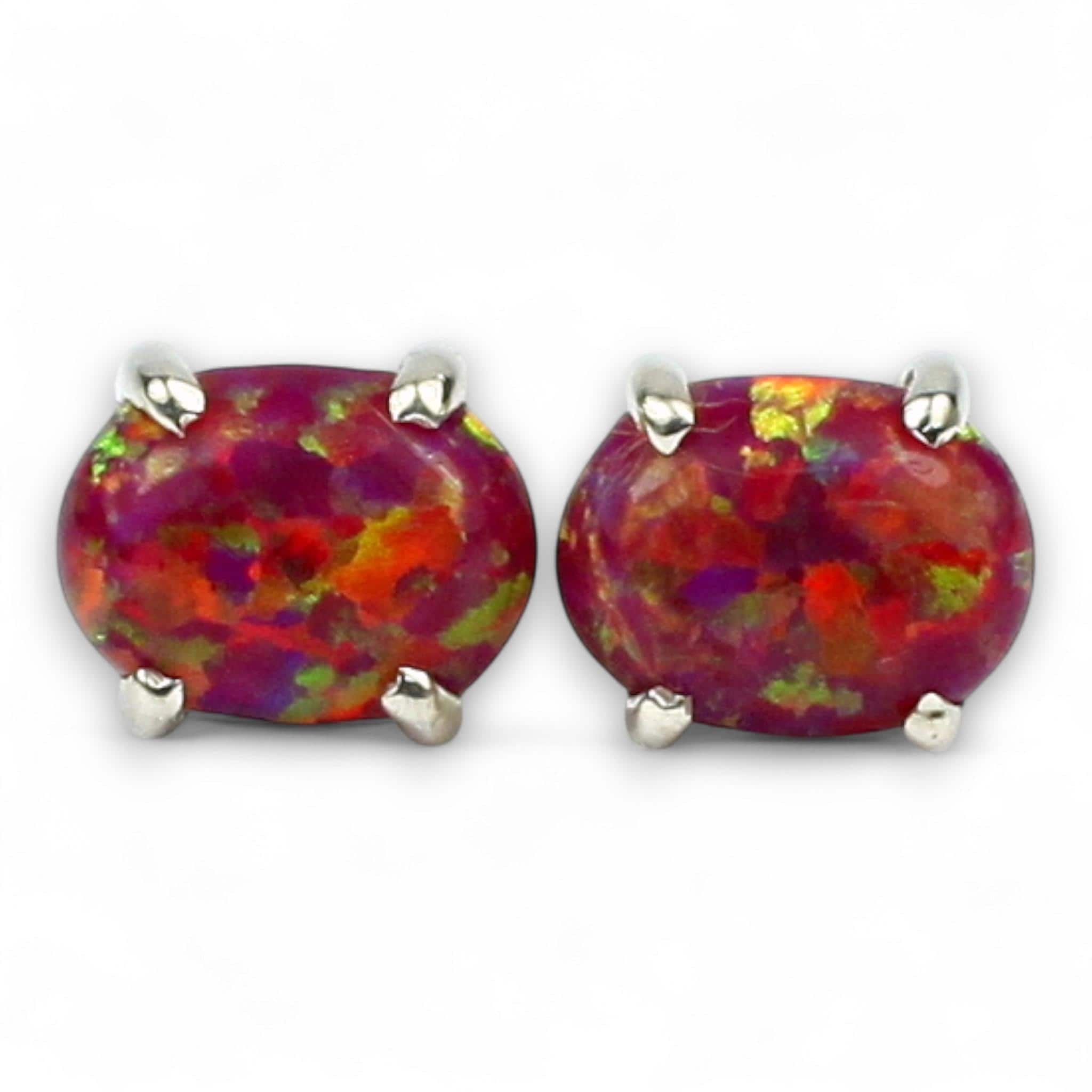 Blue/Green Opal, 925 Sterling Silver Threader Earrings, SE005