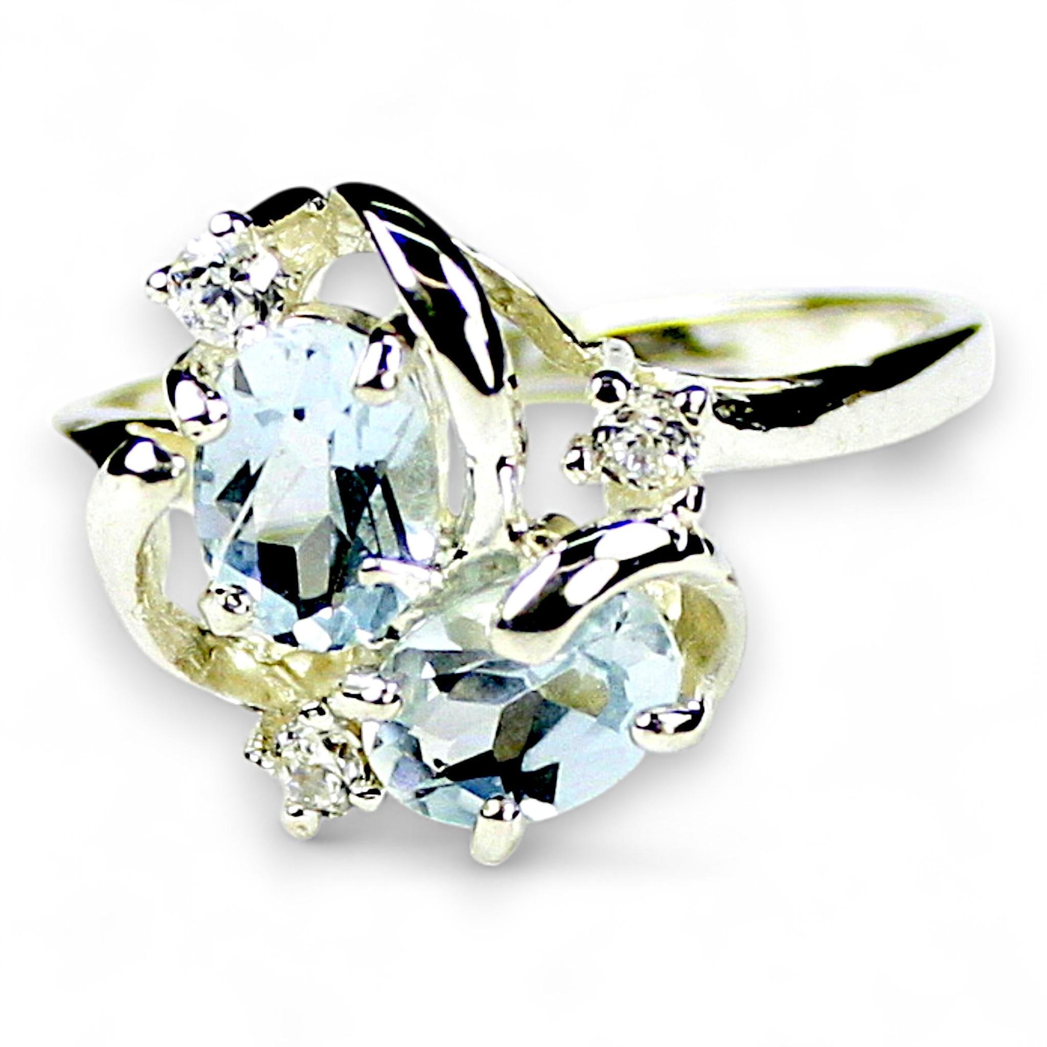 Neptune Garden Topaz, 925 Sterling Silver Ladies Ring, SR311