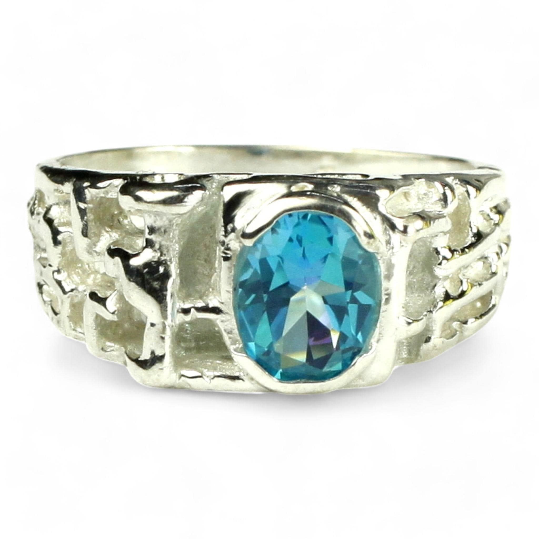 Silver Topaz, Sterling Silver Ring, SR111