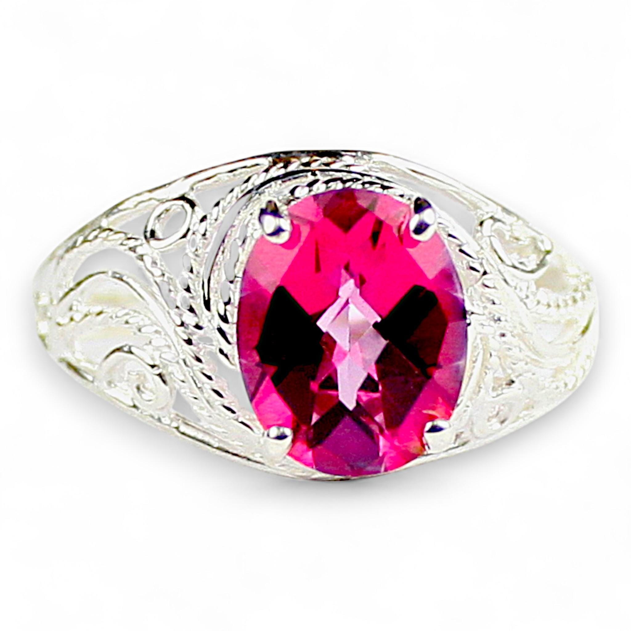 Pure Pink Topaz, 18KY Gold Ring, R021