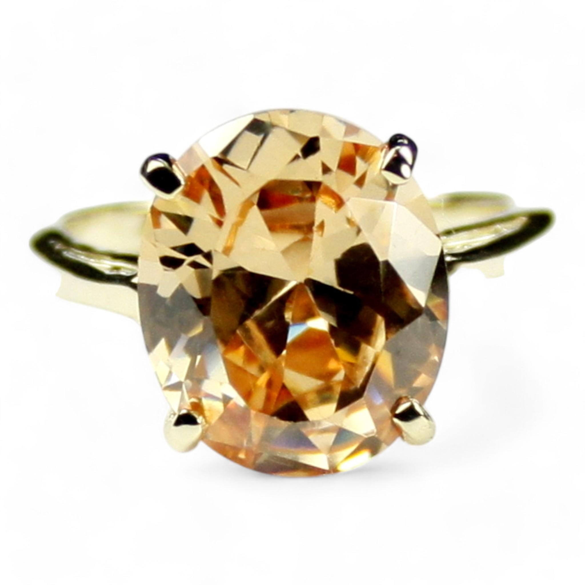 Rainbow Moonstone, 18KY Gold Ring R004