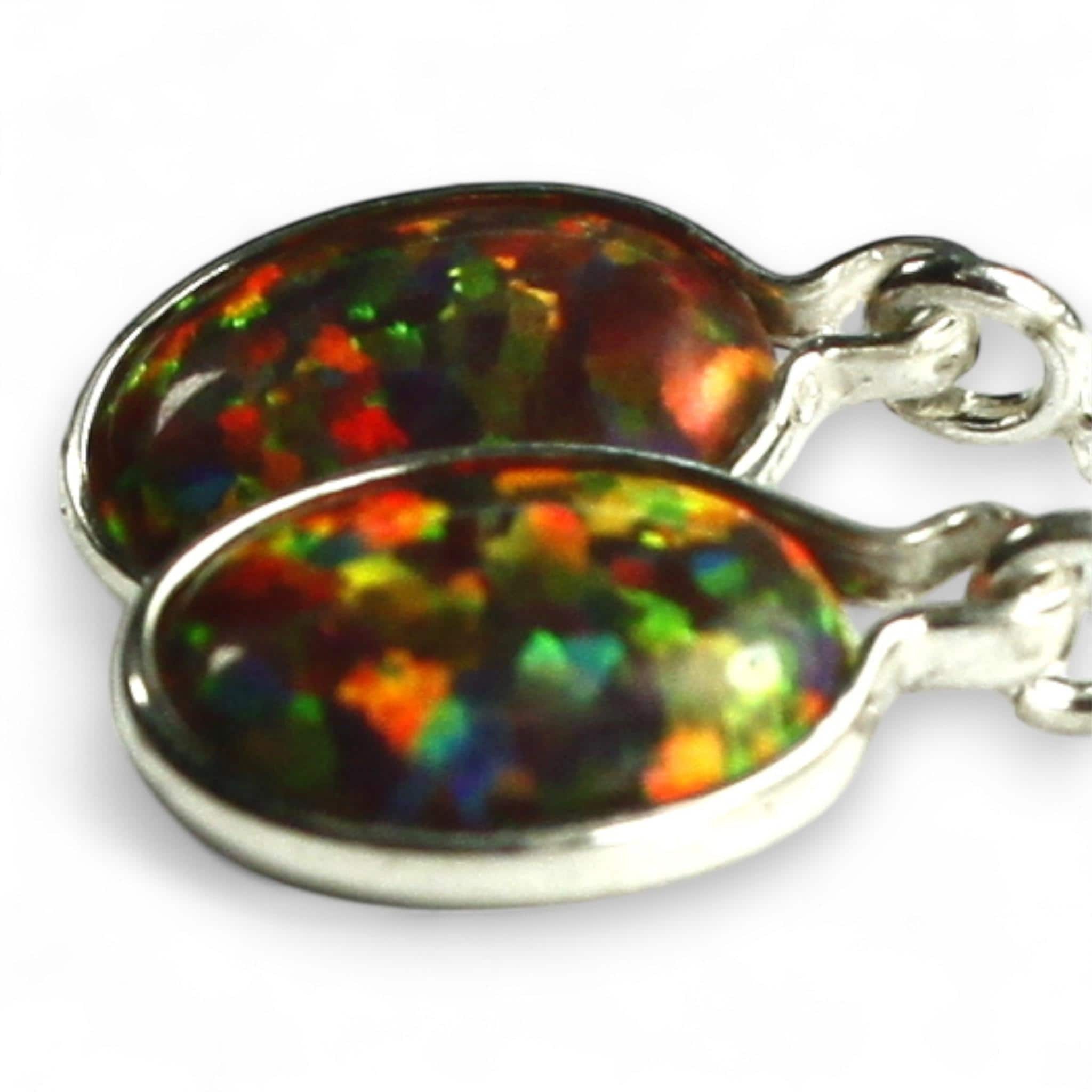 Blue Green Opal, 925 Sterling Silver Ladies Ring, SR083