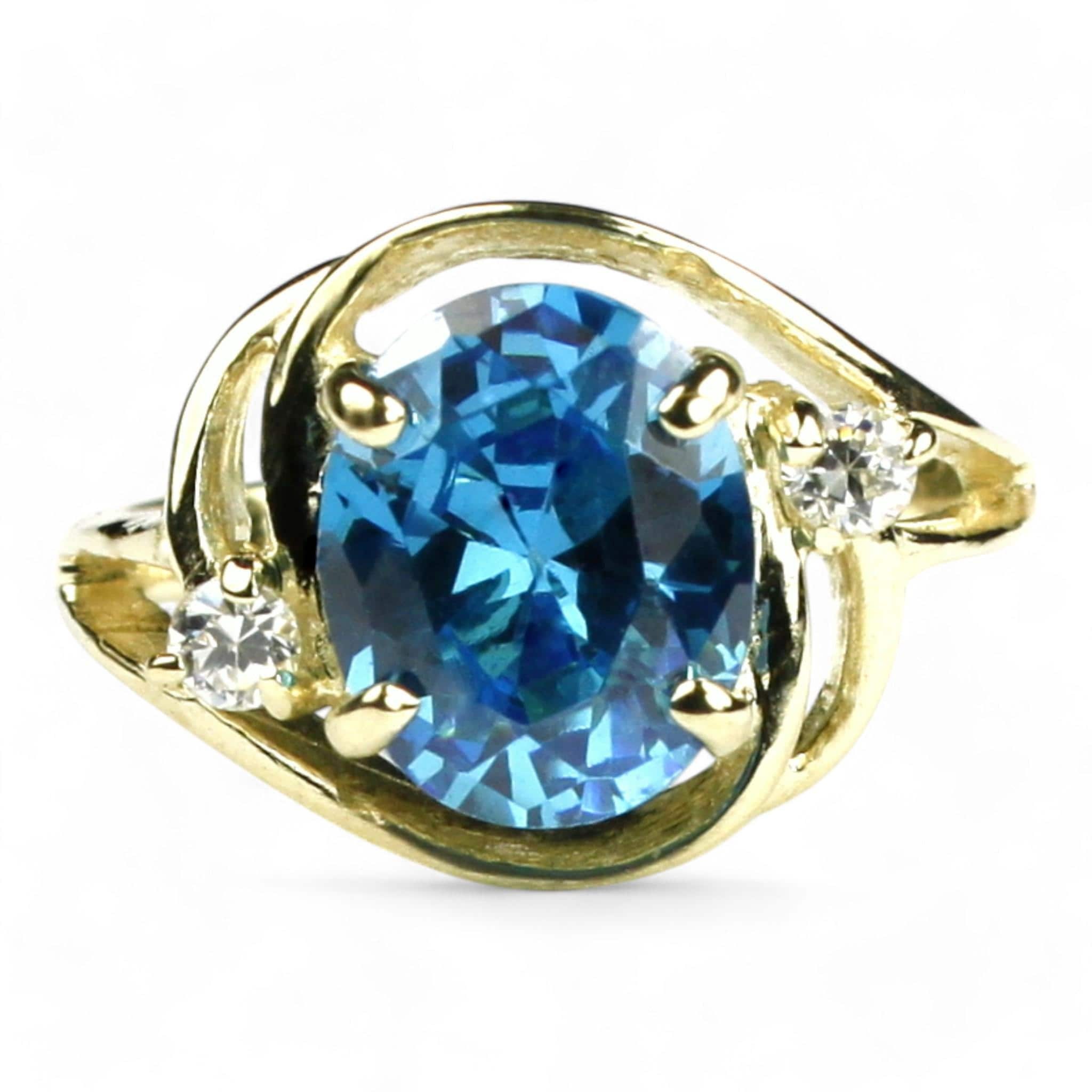 Peridot, 18KY Gold Ring, R005