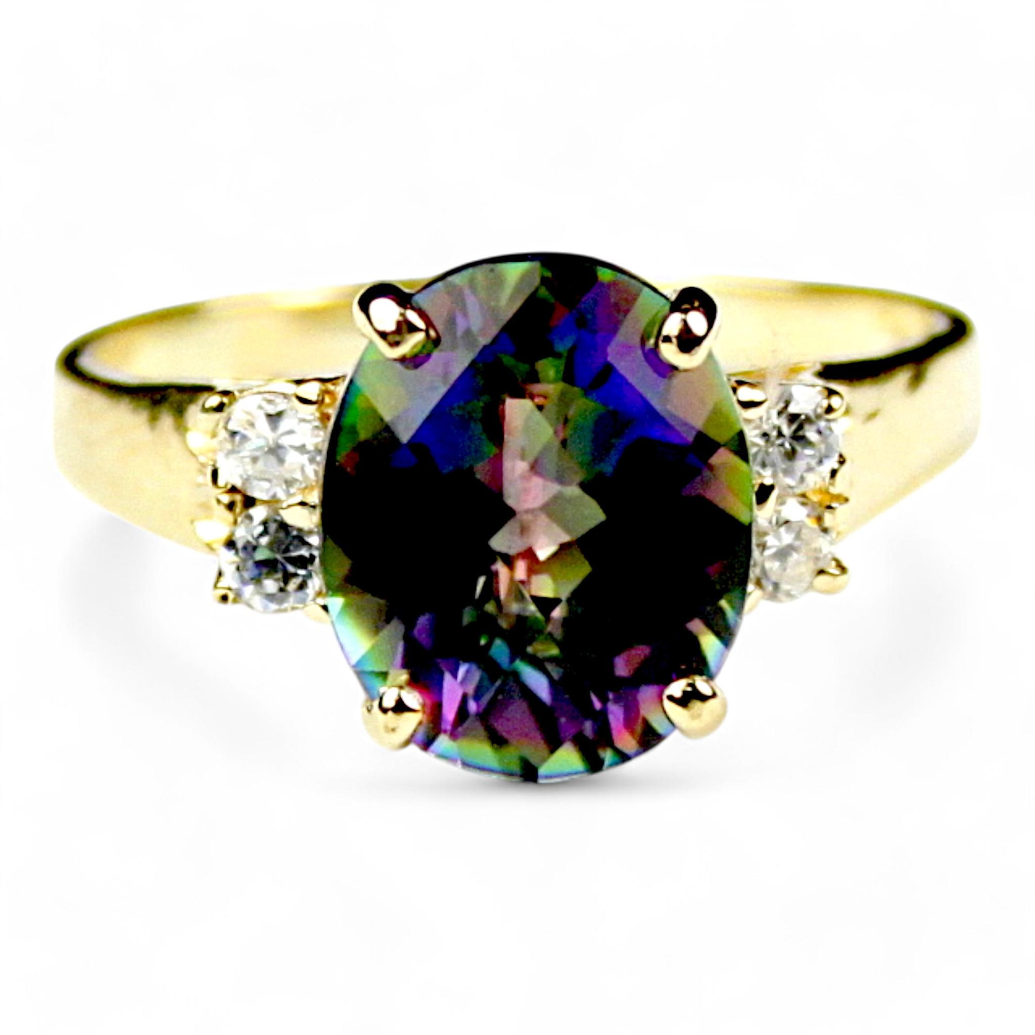 Manchurian Peridot, 14Ky Gold Ring, R055