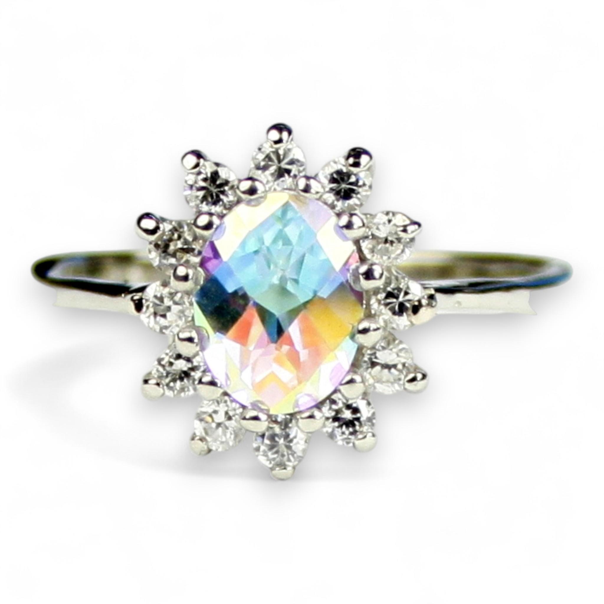 Garnet CZ, 925 Sterling Silver Ring, SR004