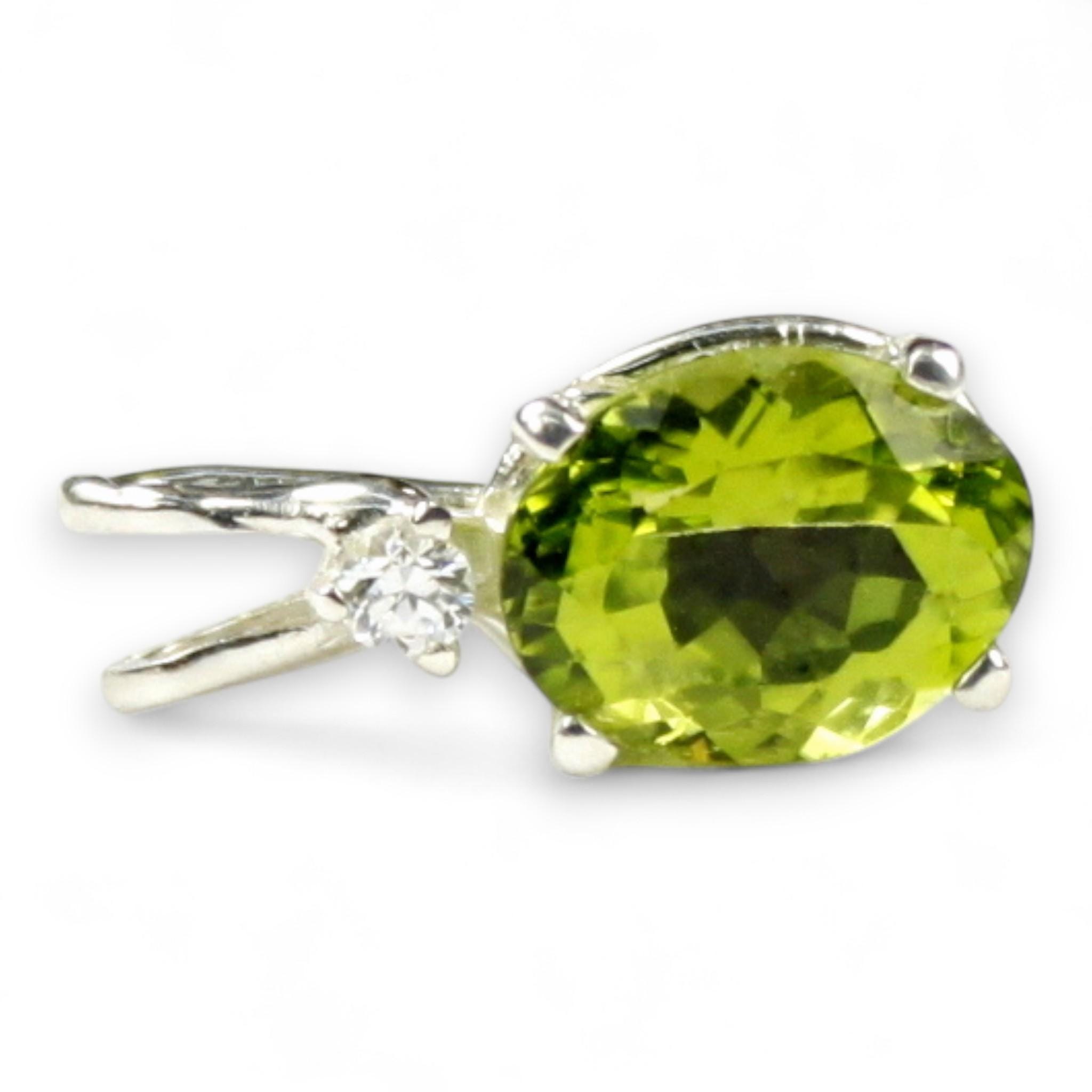 Golden Yellow CZ, 925 Sterling Silver Post Earrings, SE002