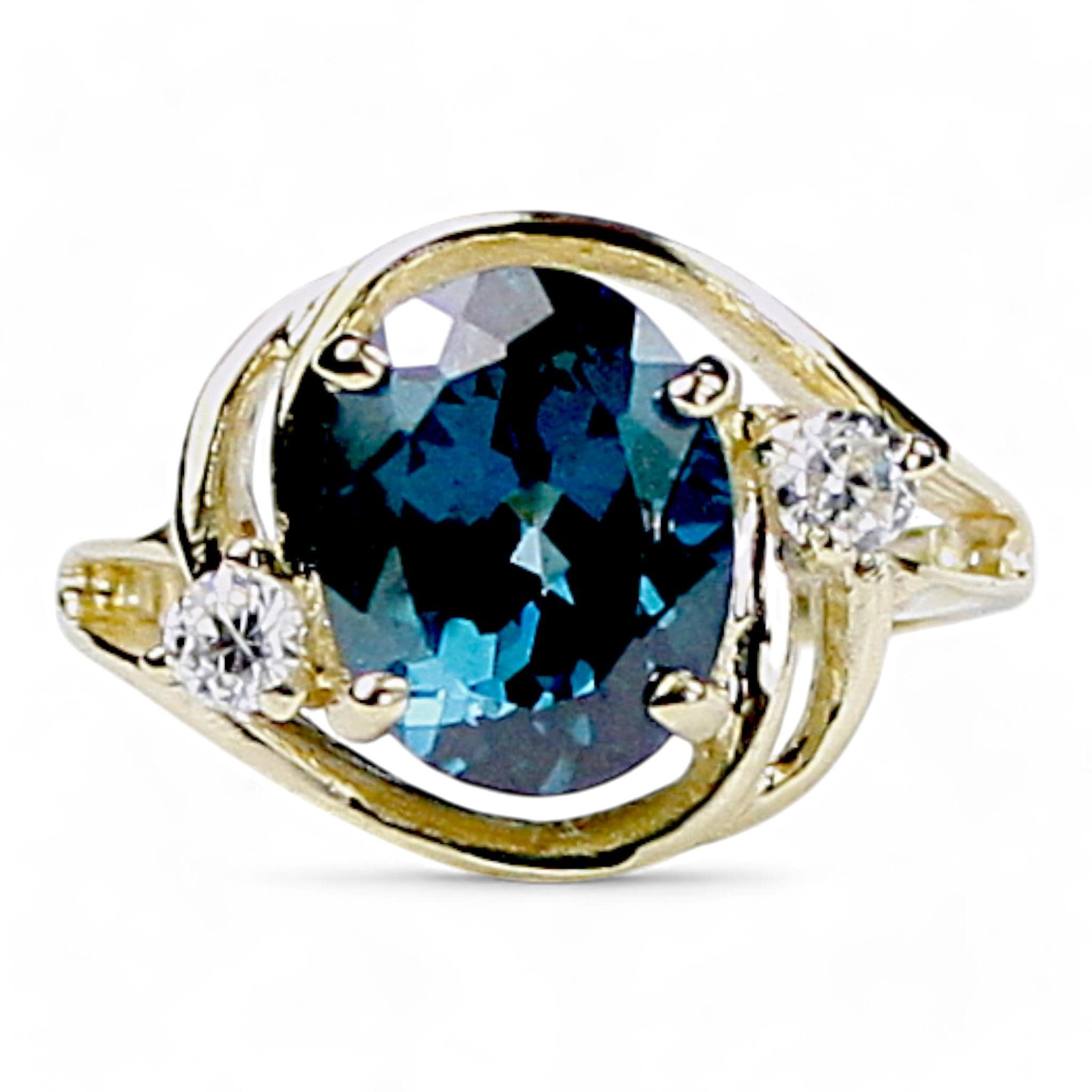 Citrine, 925 Sterling Silver Men's Ring, SR368