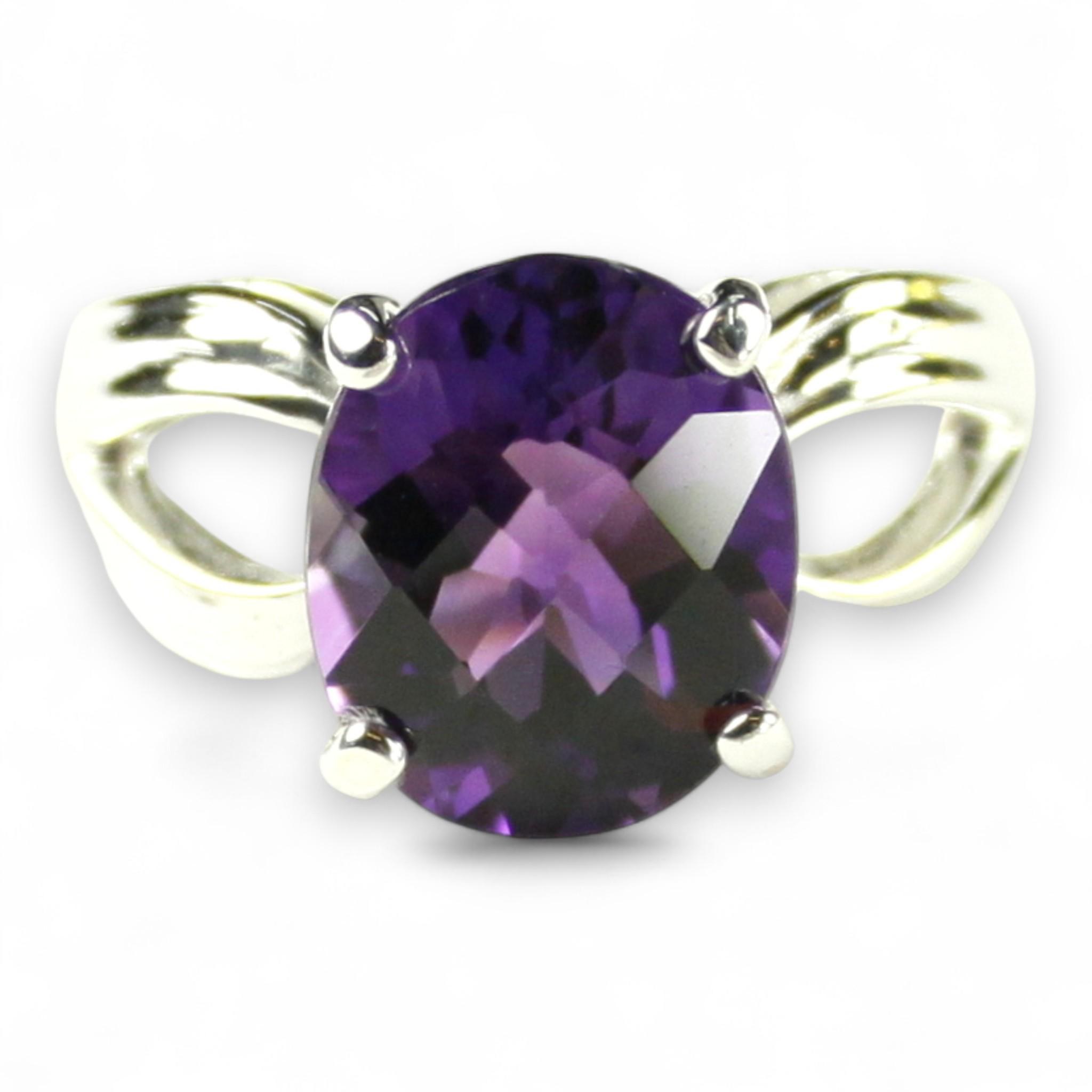 Brazilian Amethyst, 925 Sterling Silver Ring, SR255