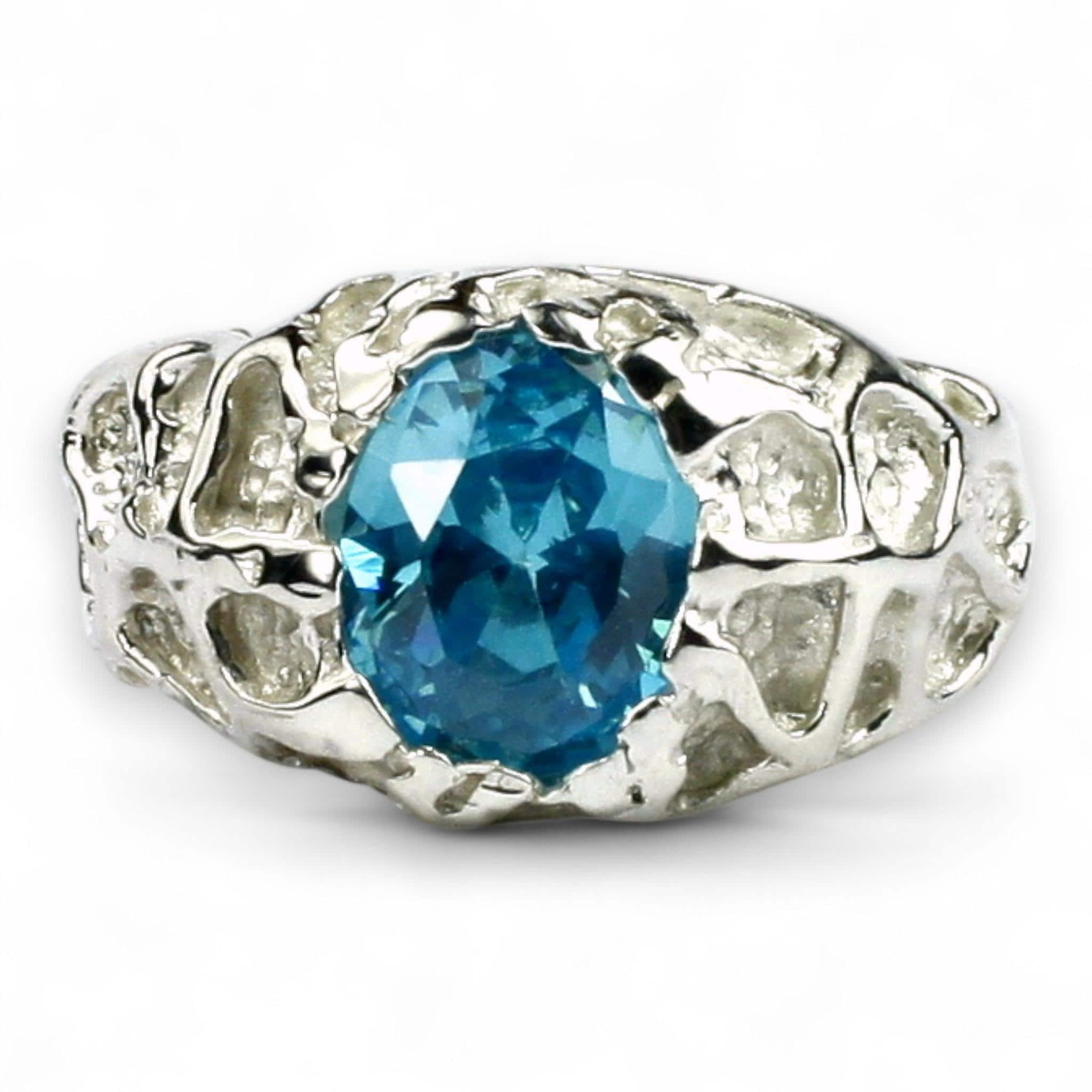 Peridot, 925 Sterling Silver Men's Ring, SR368
