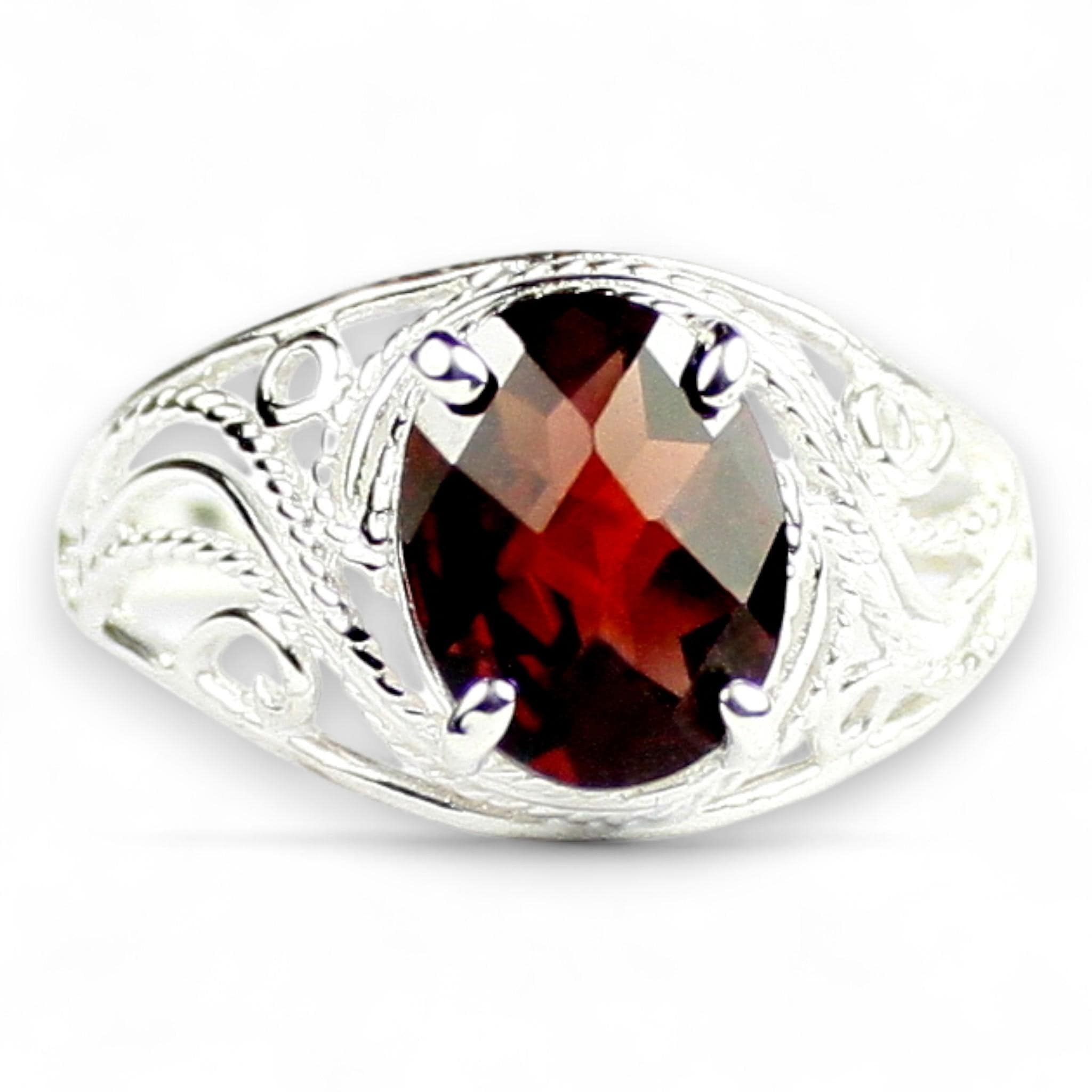 Smoky Quartz, 925 Sterling Silver Ring, SR302