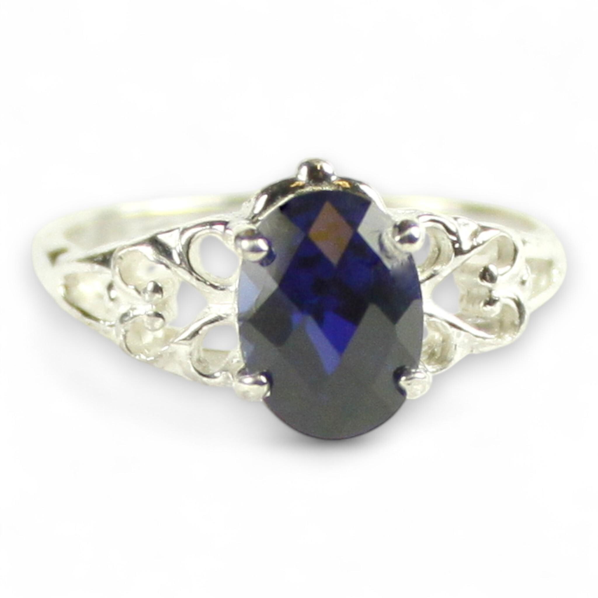 Cubic Zirconia (CZ), 925 Sterling Silver Men's Ring, SR197