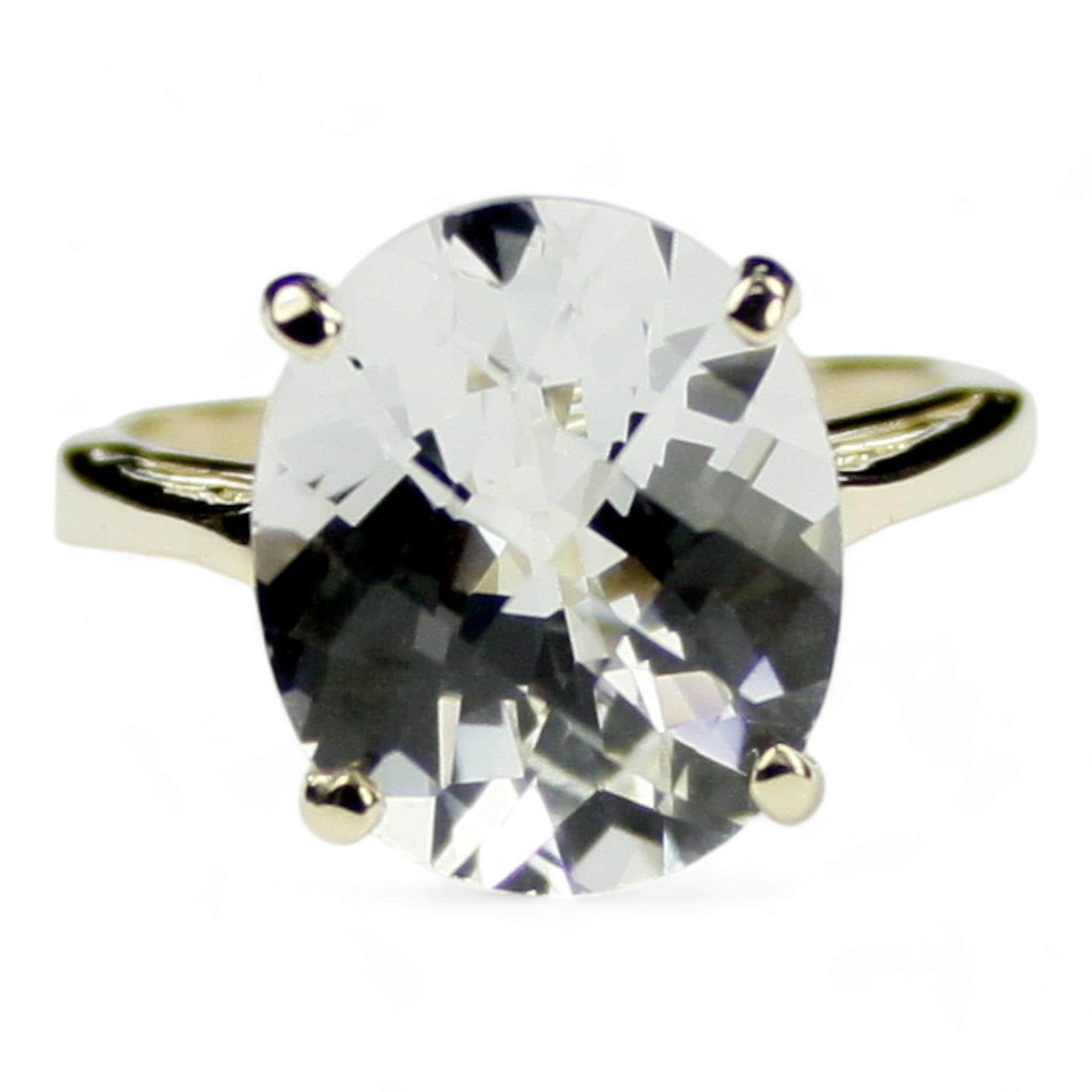Mystic Fire Topaz, 18Ky Gold Ring, R016