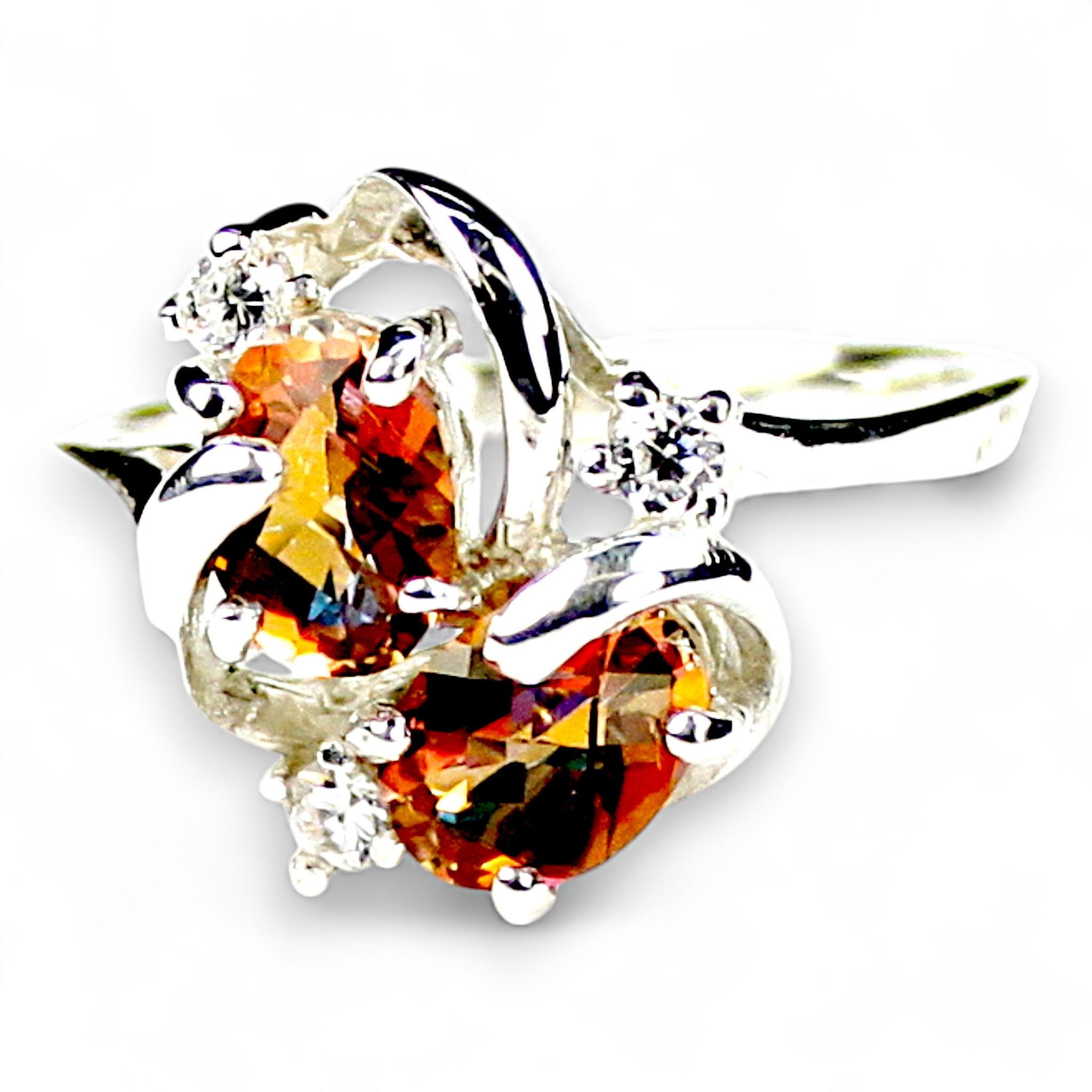 Mozambique Garnet, 925 Sterling Silver Ring, SR301