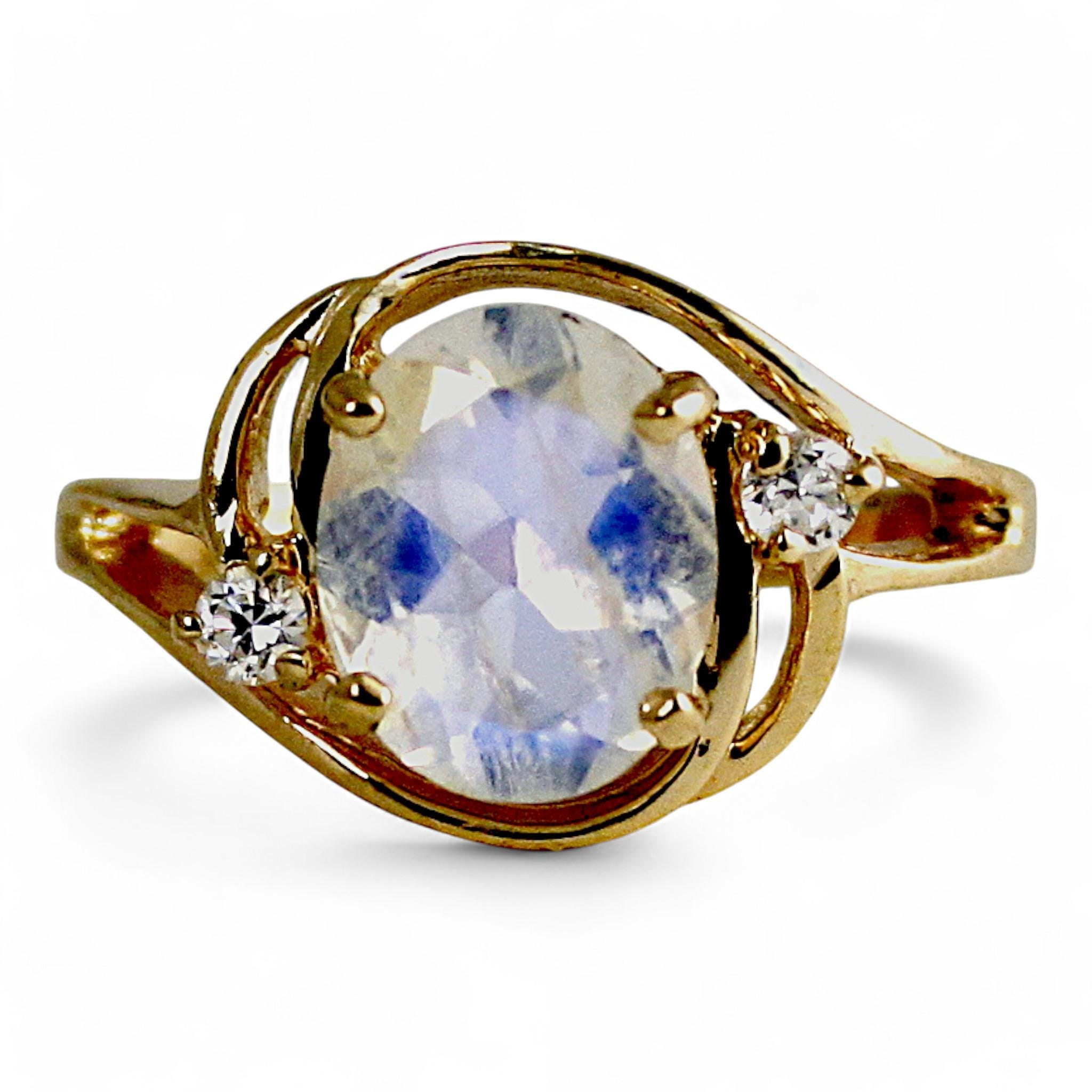 Twilight Fire Topaz, 18KY Gold Ring R004