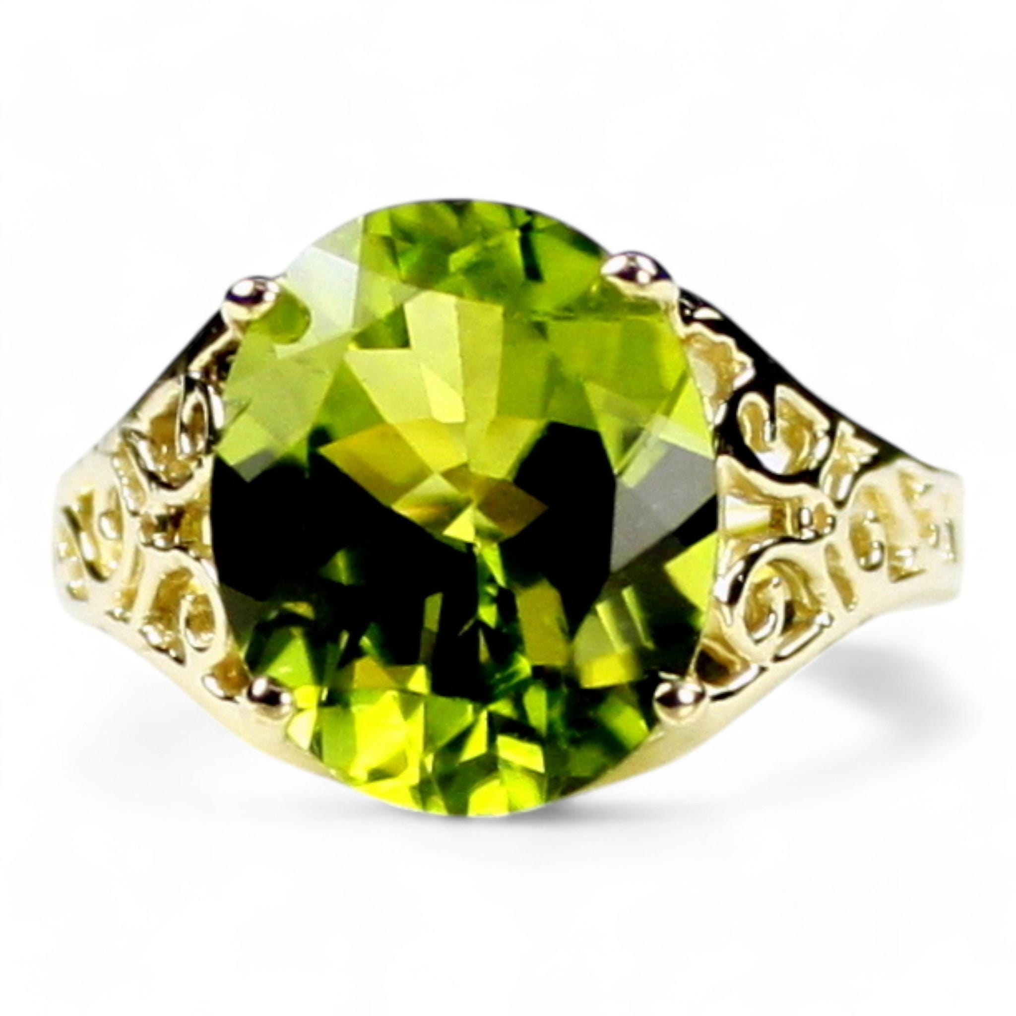 Champagne CZ, 925 Sterling Silver Ring, SR114