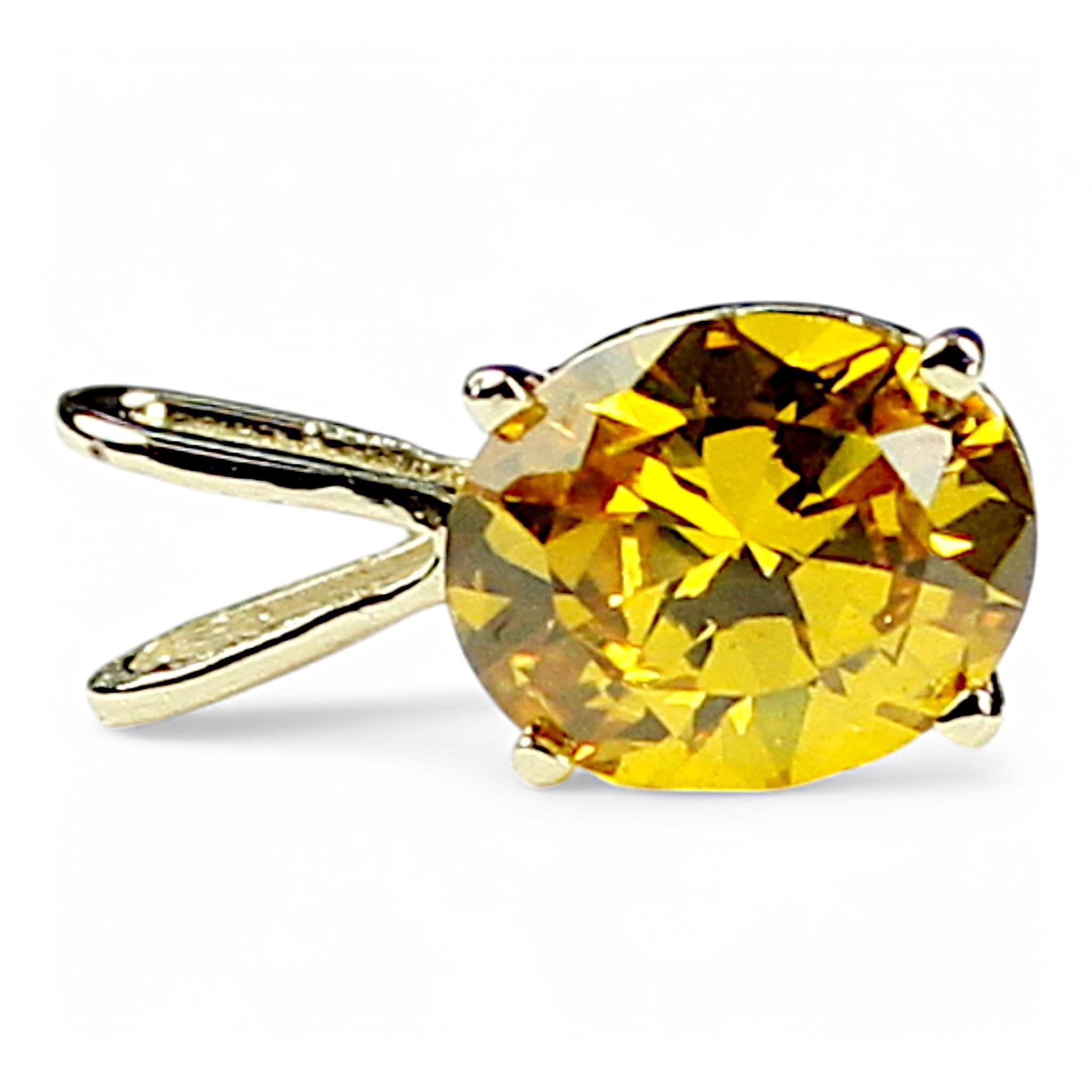 Swiss Blue Topaz, 14KY Gold Pendant, P040