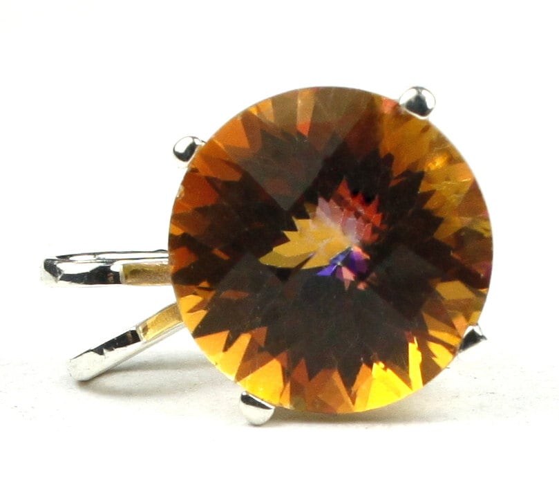 Twilight Fire Topaz, 10KY Gold Ring R004