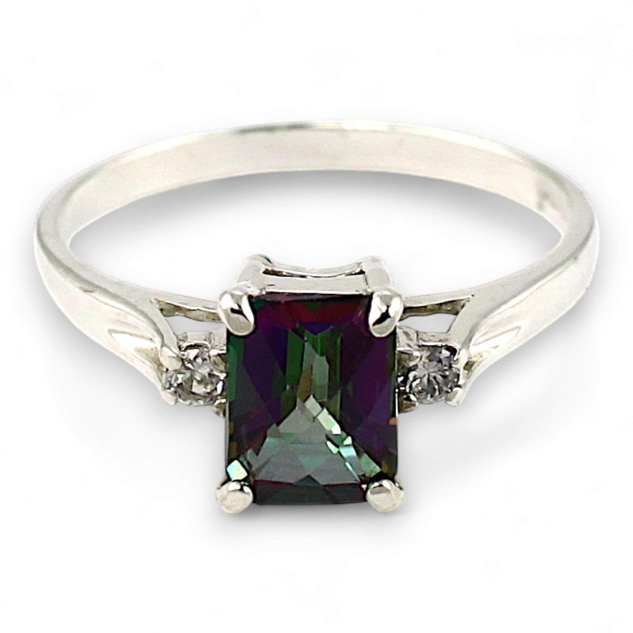 Green Amethyst, 925 Sterling Silver Ring, SR139