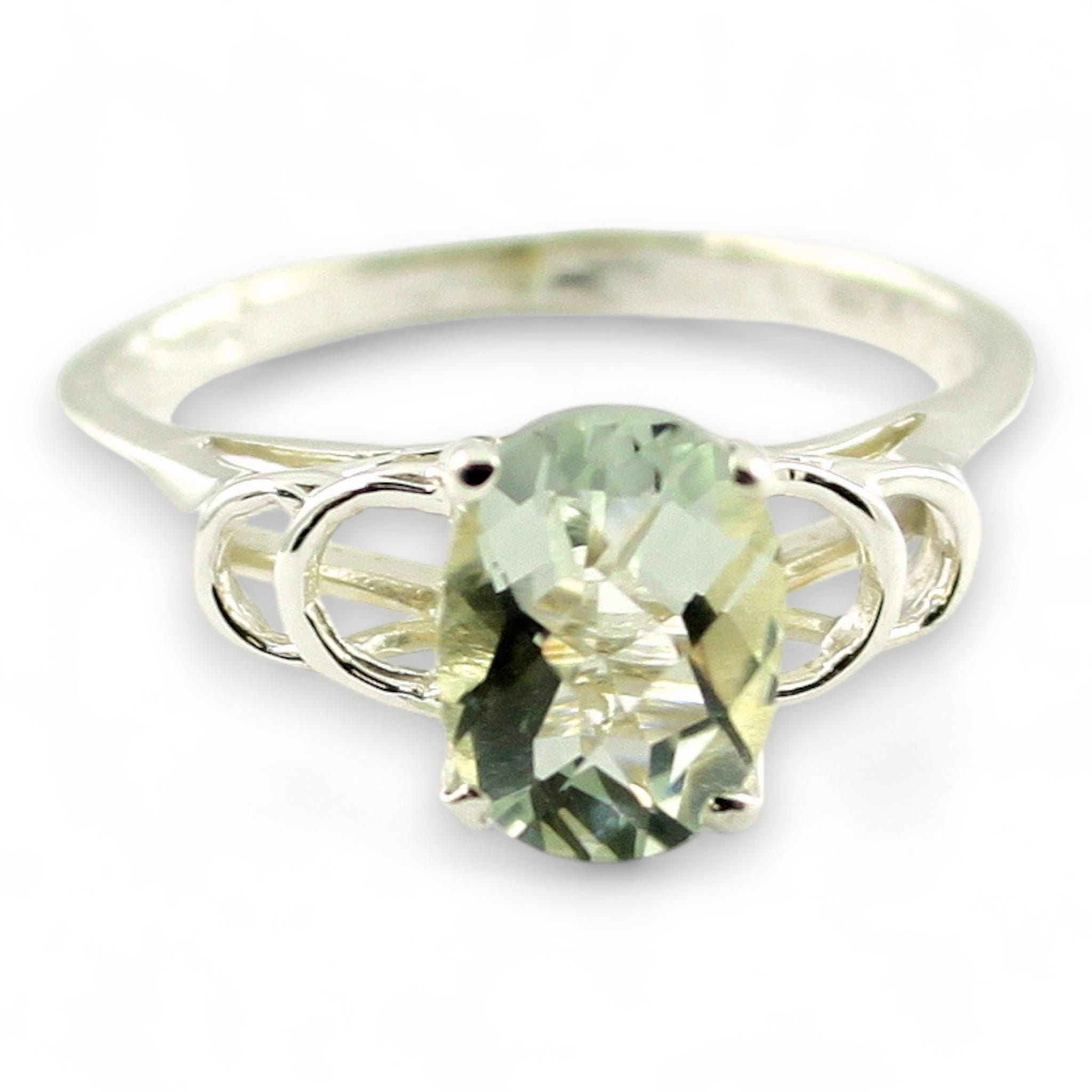 Neptune Garden Topaz w/ 2 Accents, 10KY Gold Ring, R254