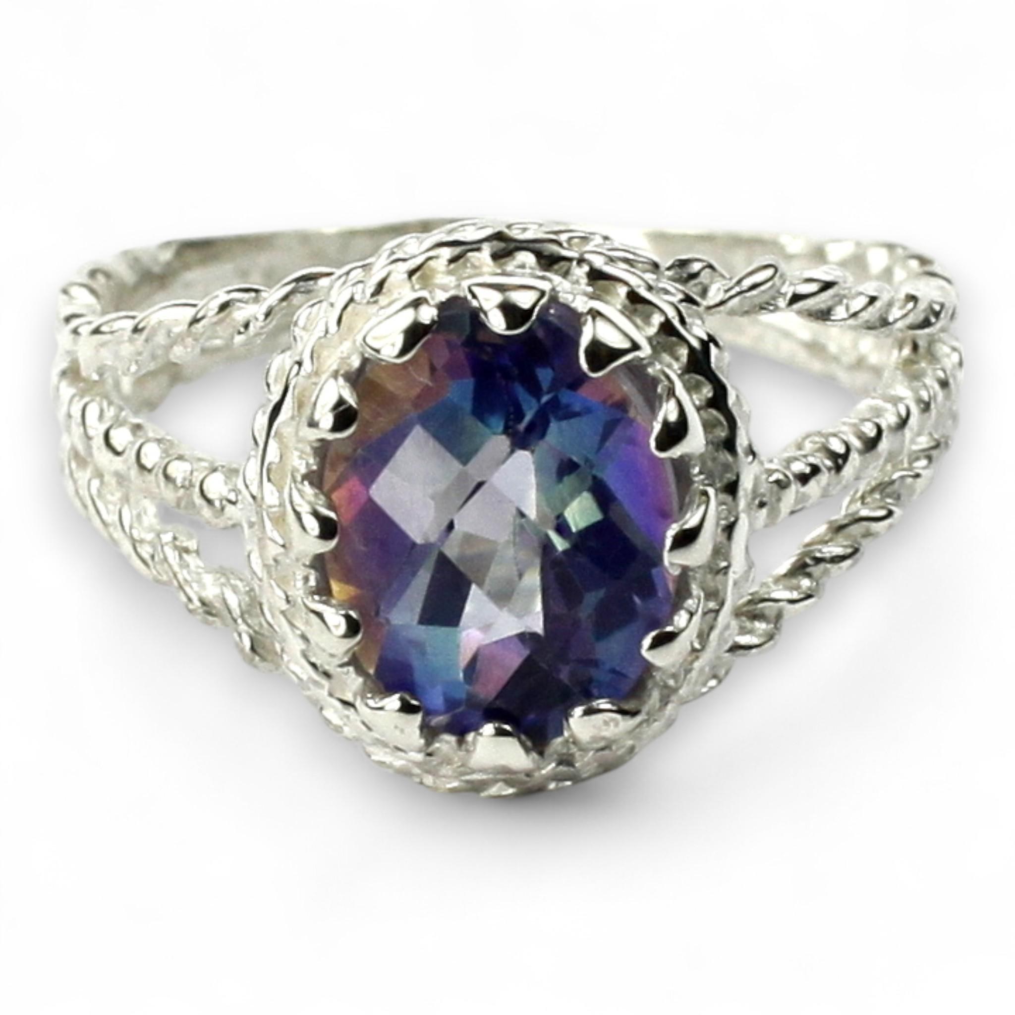Swiss Blue Topaz, 925 Sterling Silver Pendant, SP022