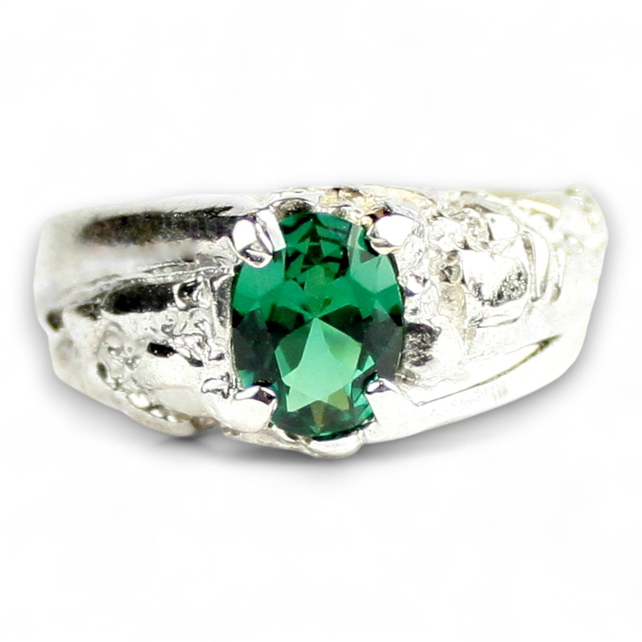 Glacier Blue CZ, 925 Sterling Silver Ring, SR058