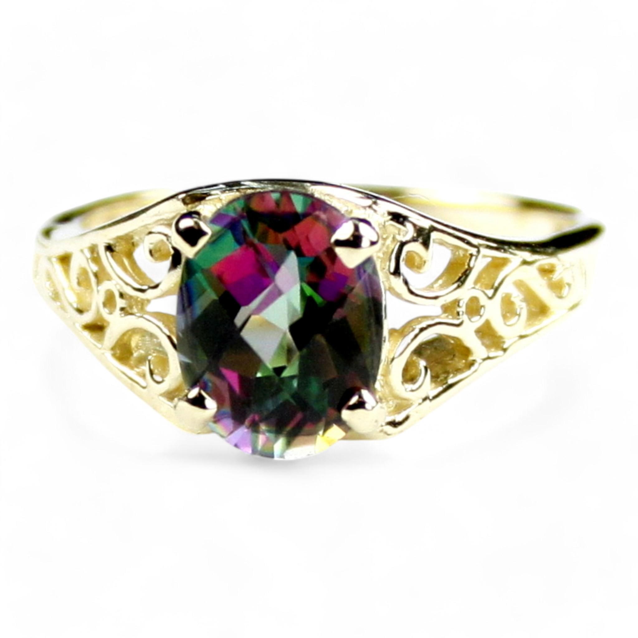 Pink Sapphire, 10KY Gold Ring, R004