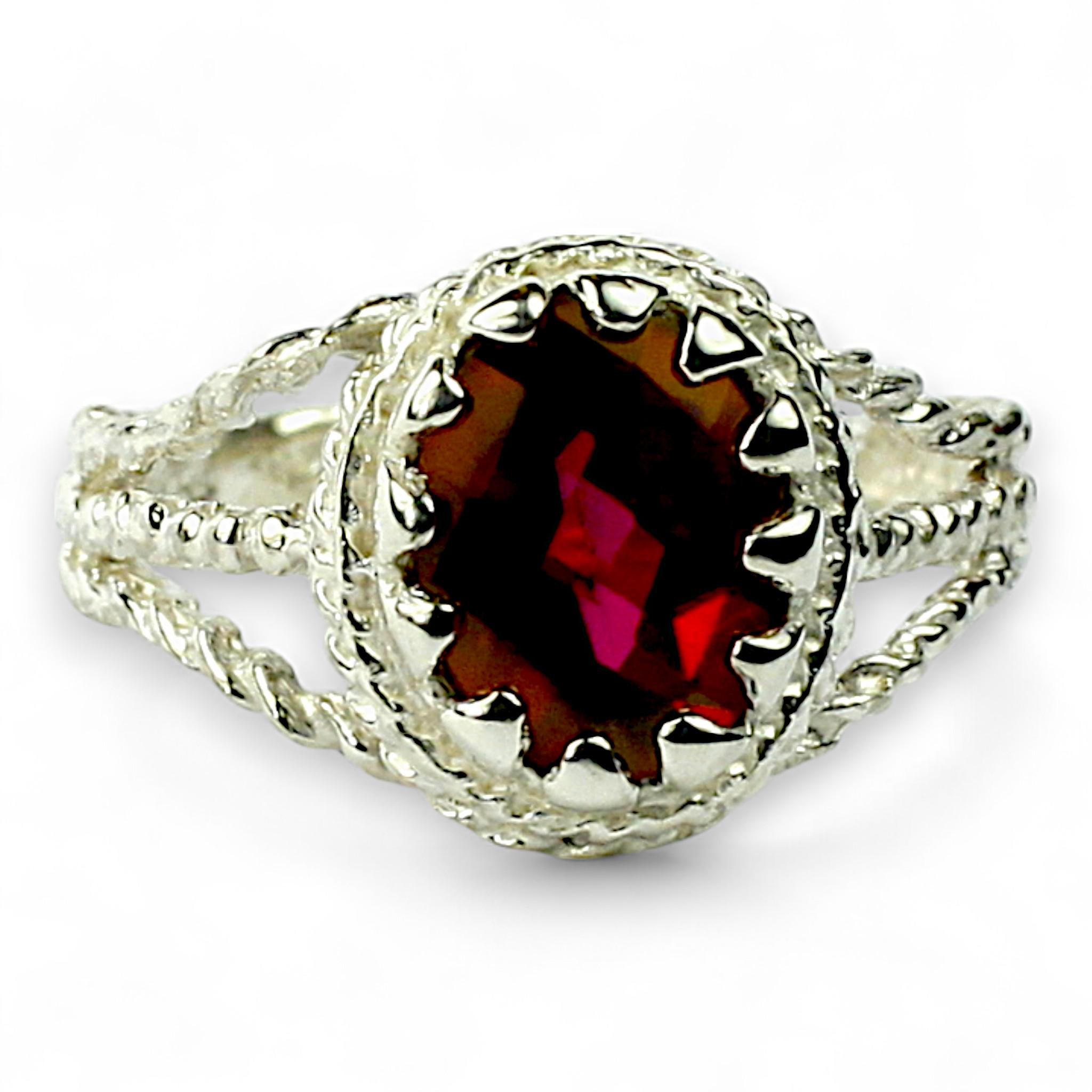 Brazilian Amethyst, 925 Sterling Silver Men's Ring, SR168
