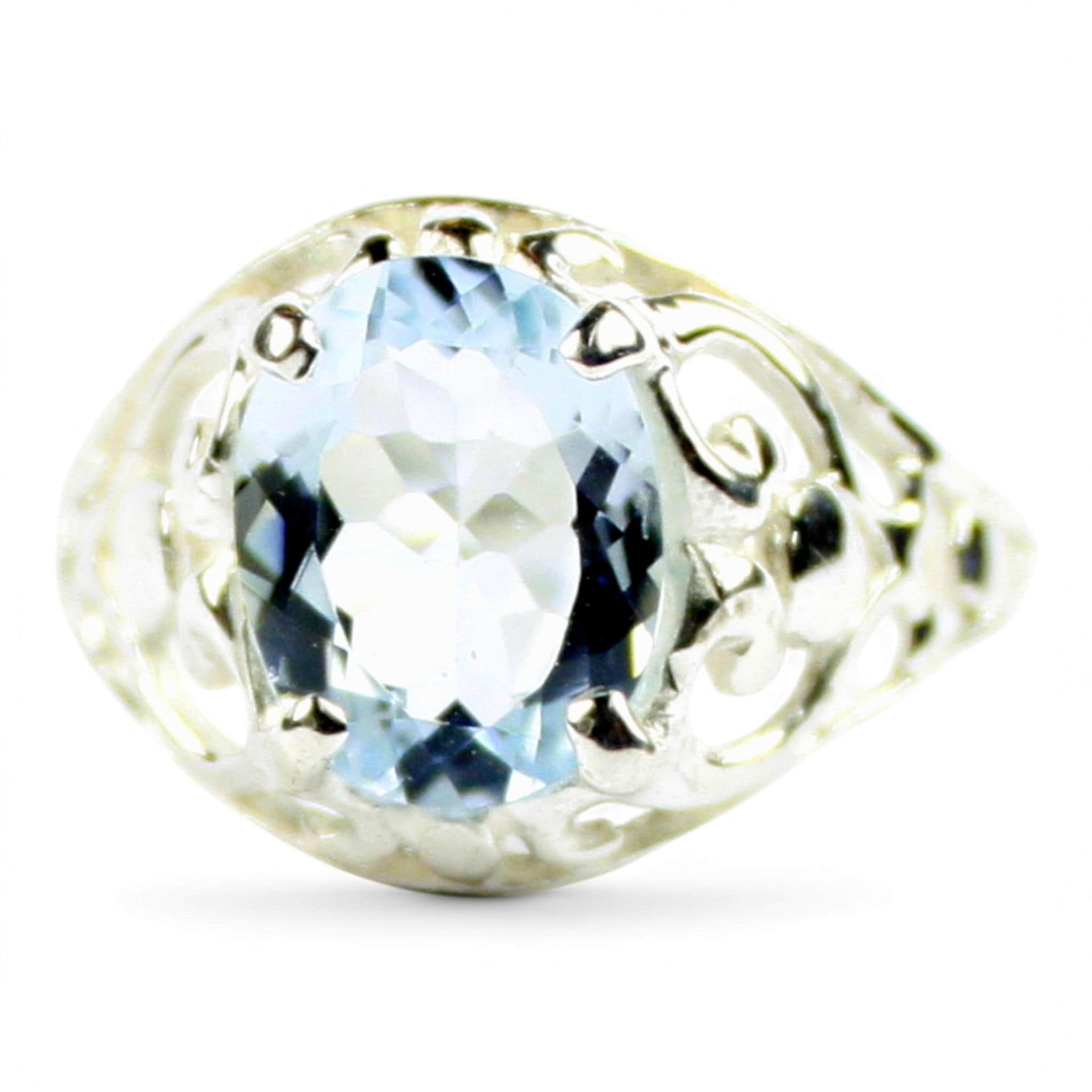 Cubic Zirconia, 925 Sterling Silver Ring, SR113
