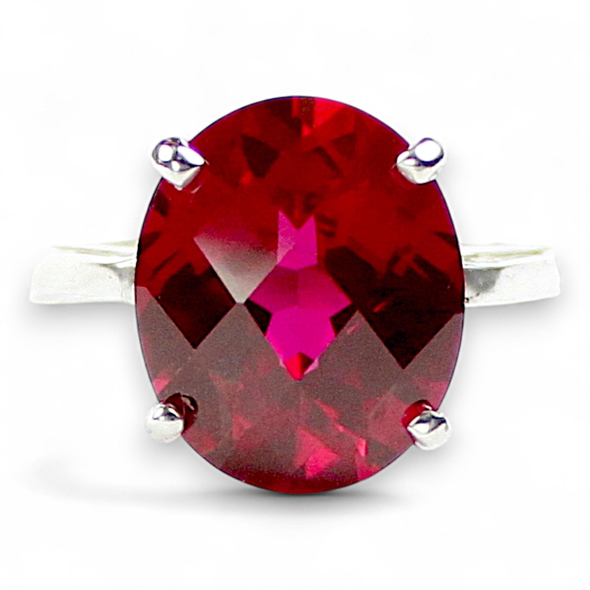Pink Sapphire, 925 Sterling Silver Ring, SR058