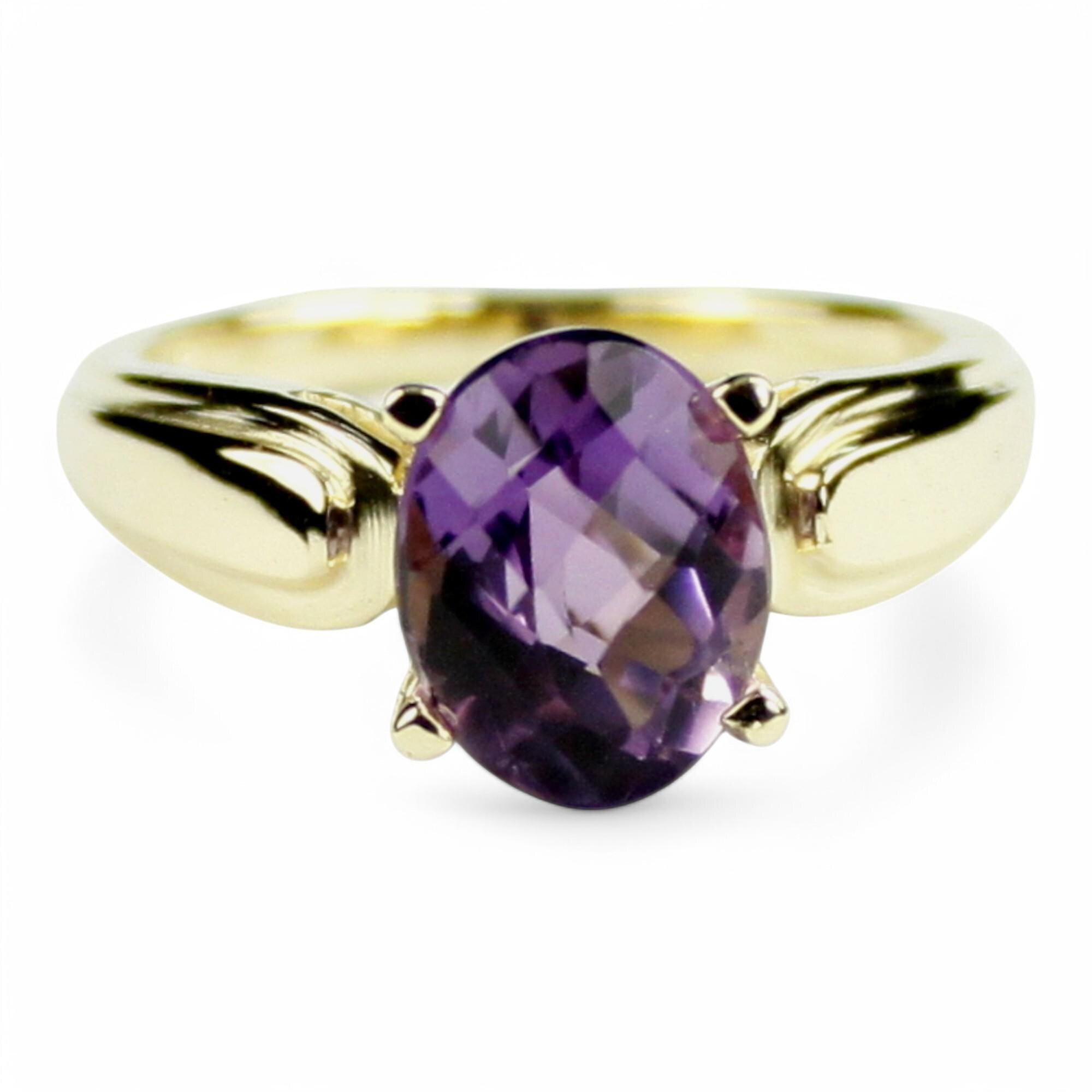Blue Sapphire, 10KY Gold Ring, R058