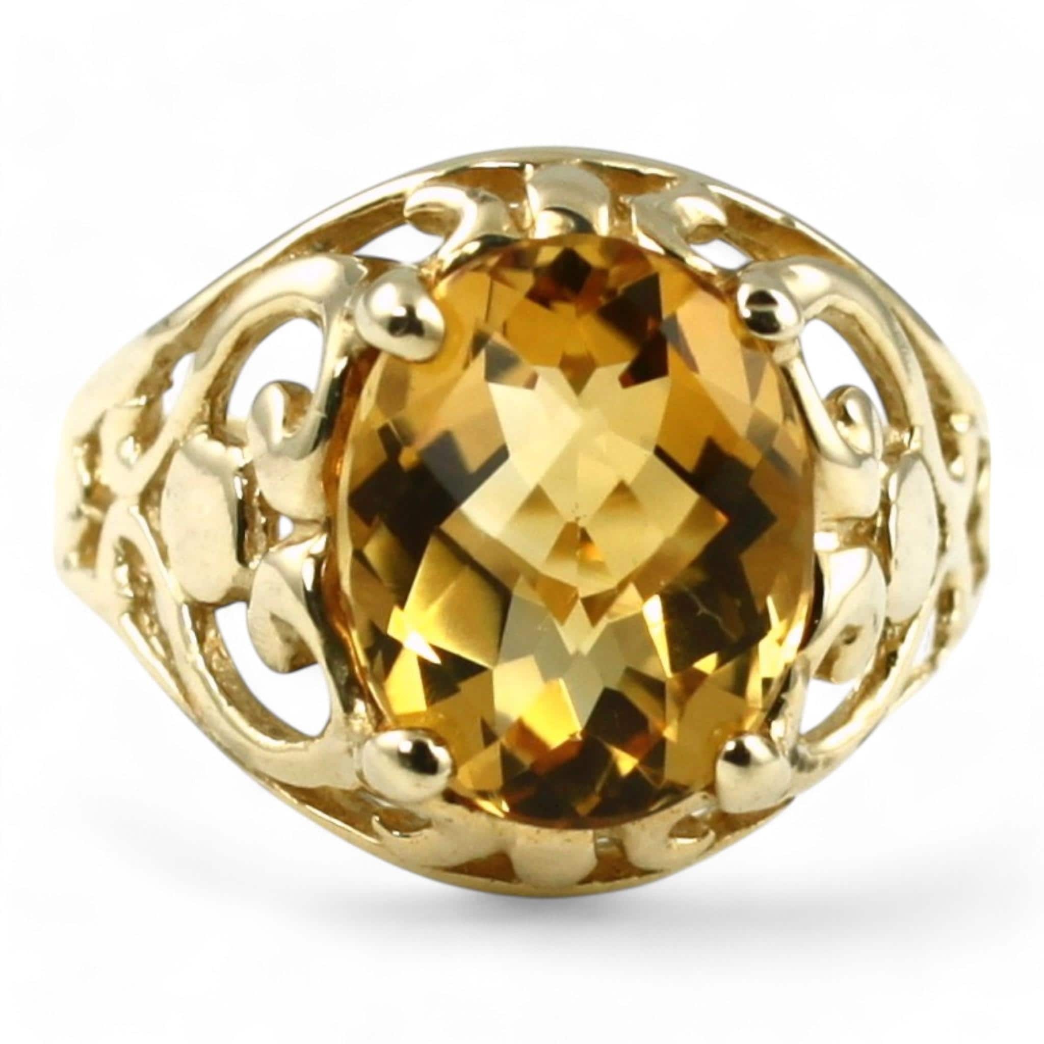 Twilight Fire Topaz, 925 Sterling Silver Ladies Ring, SR055