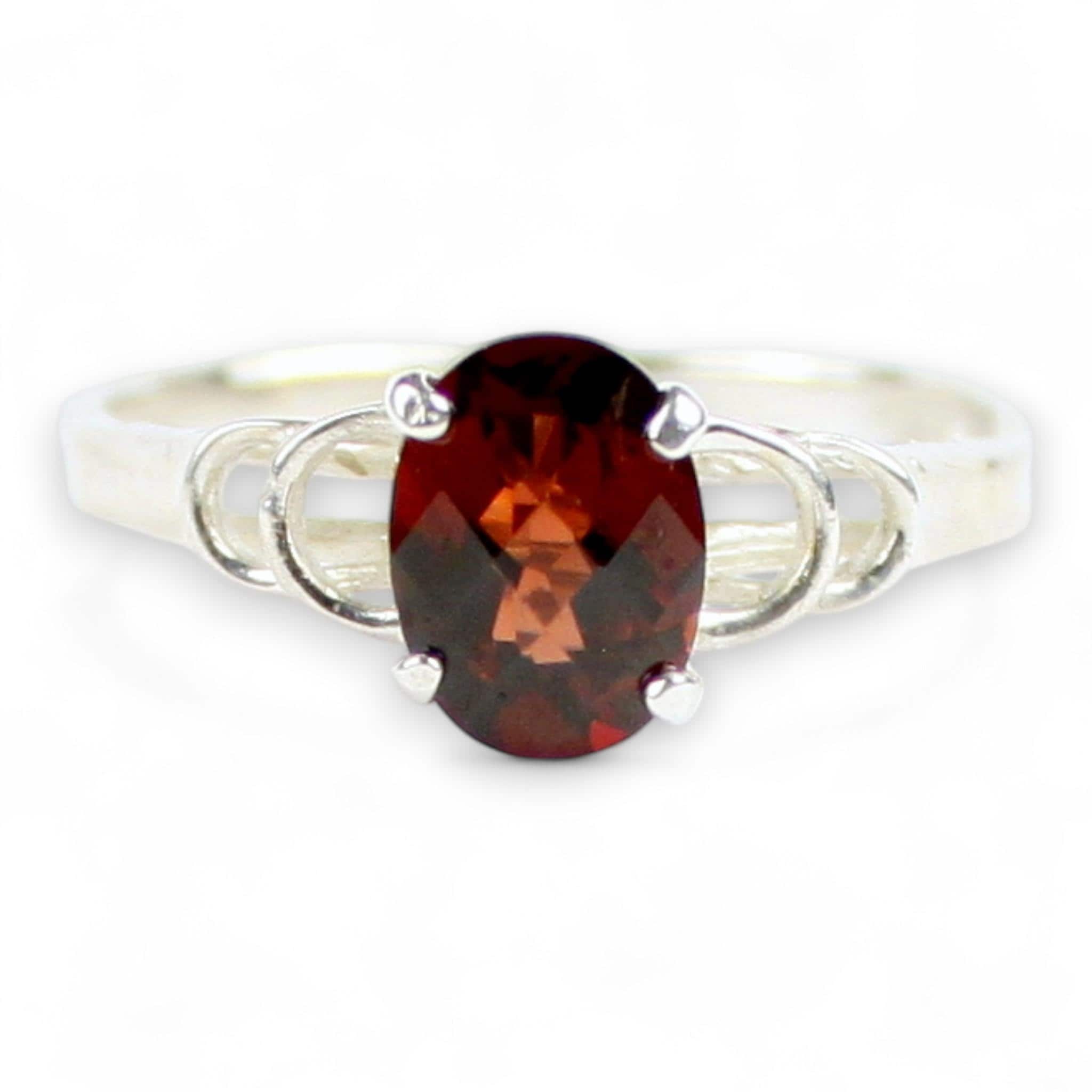 Silver Topaz, 925 Sterling Silver Ring, SR302