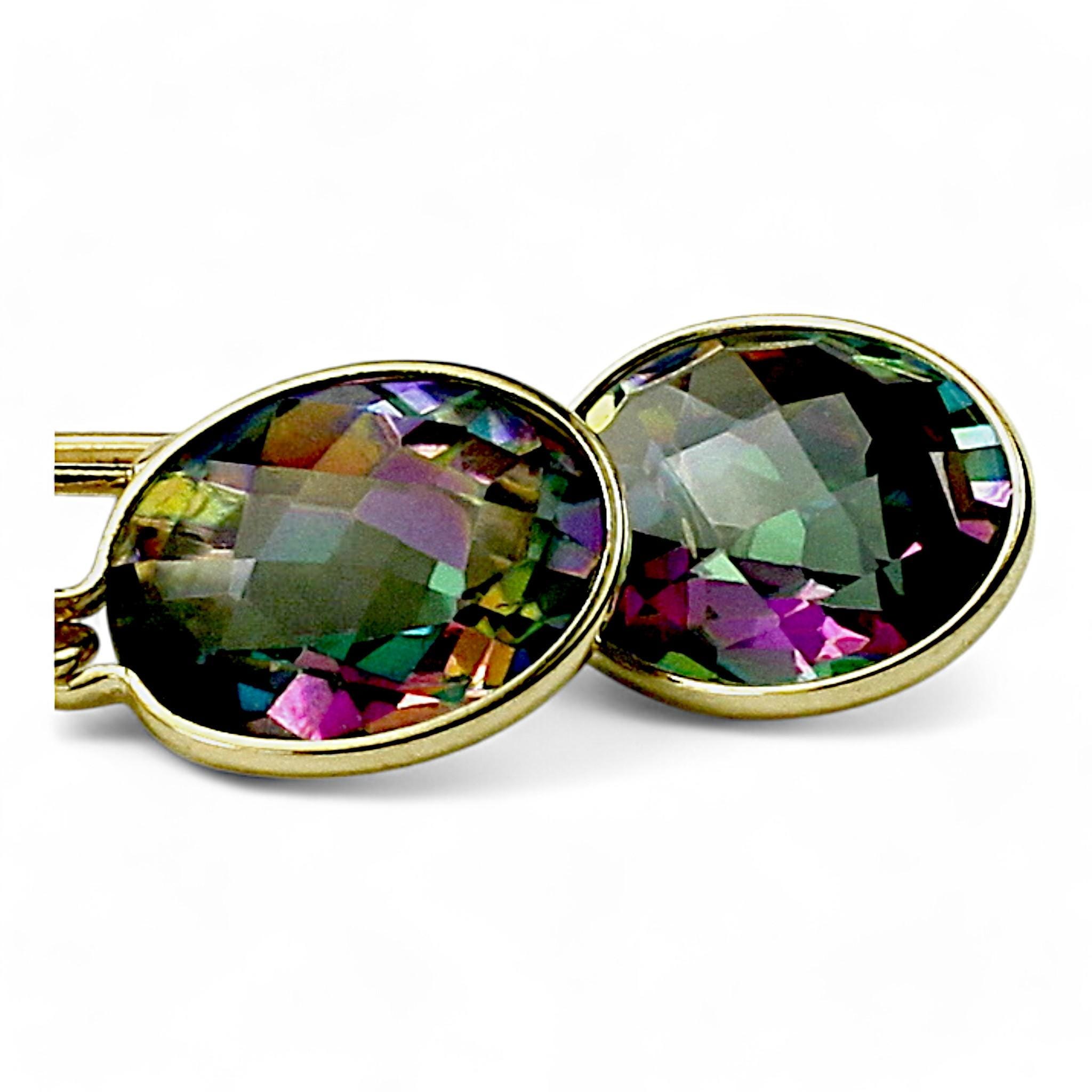 Peridot, 925 Sterling Silver Leverback Earrings, SE107