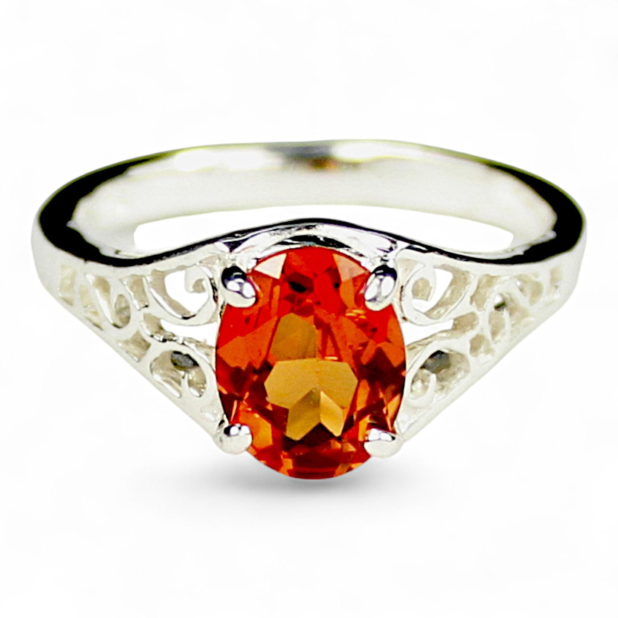 Mozambique Garnet, 925 Sterling Silver Ladies Ring, SR070