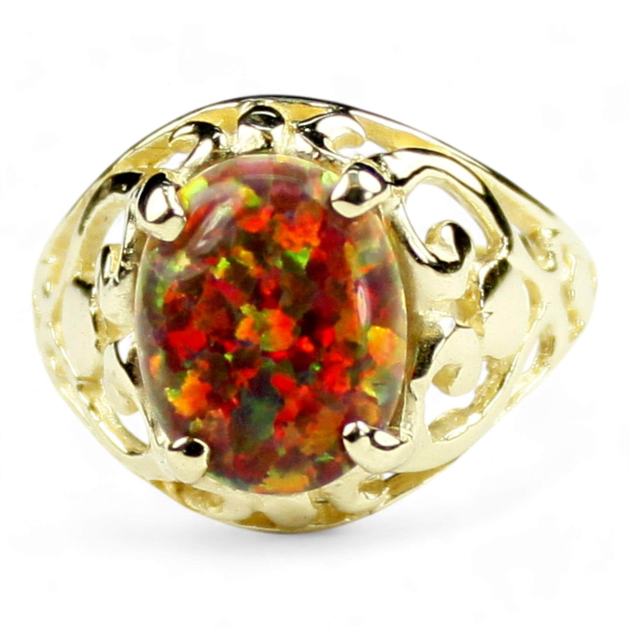 Russian Nanocrystal Emerald, 925 Sterling Silver Ring, SR221