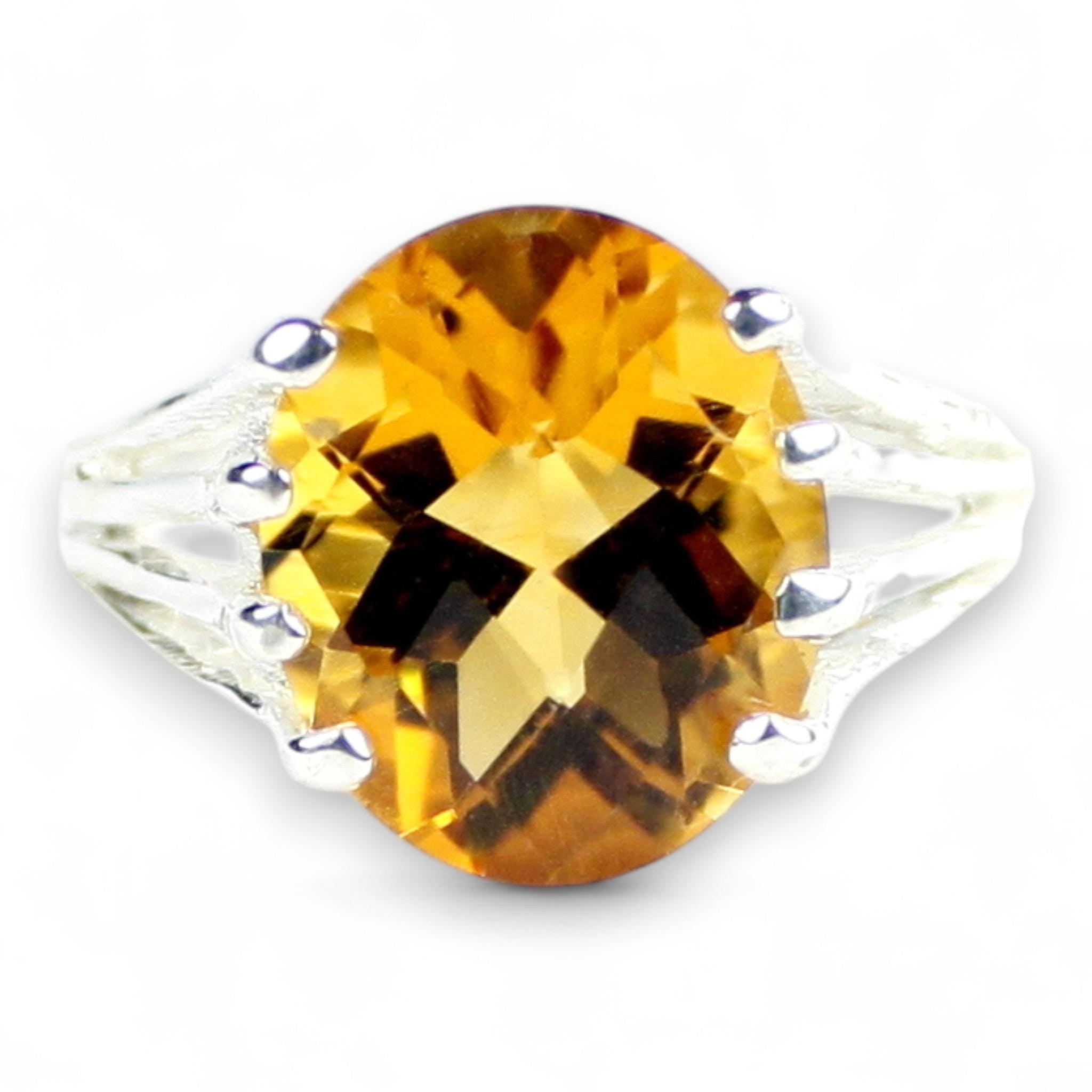 Concave Cut Swiss Blue Topaz, 925 Sterling Silver Ladies Ring, SR021