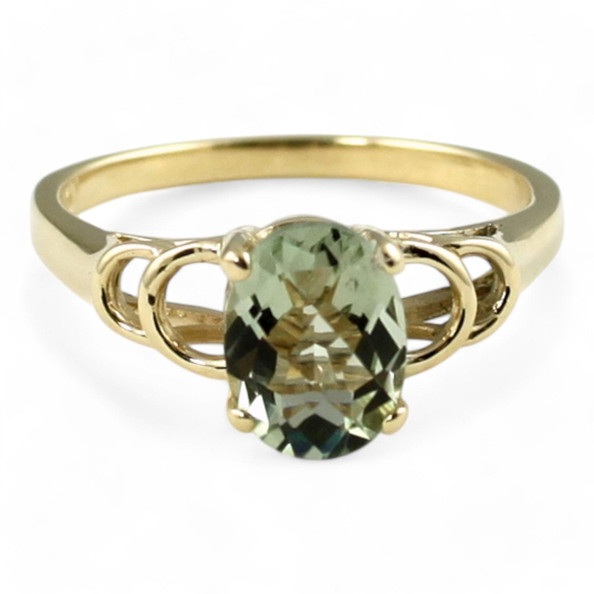 Mystic Fire Topaz, 18K Gold Men's Ring, R368