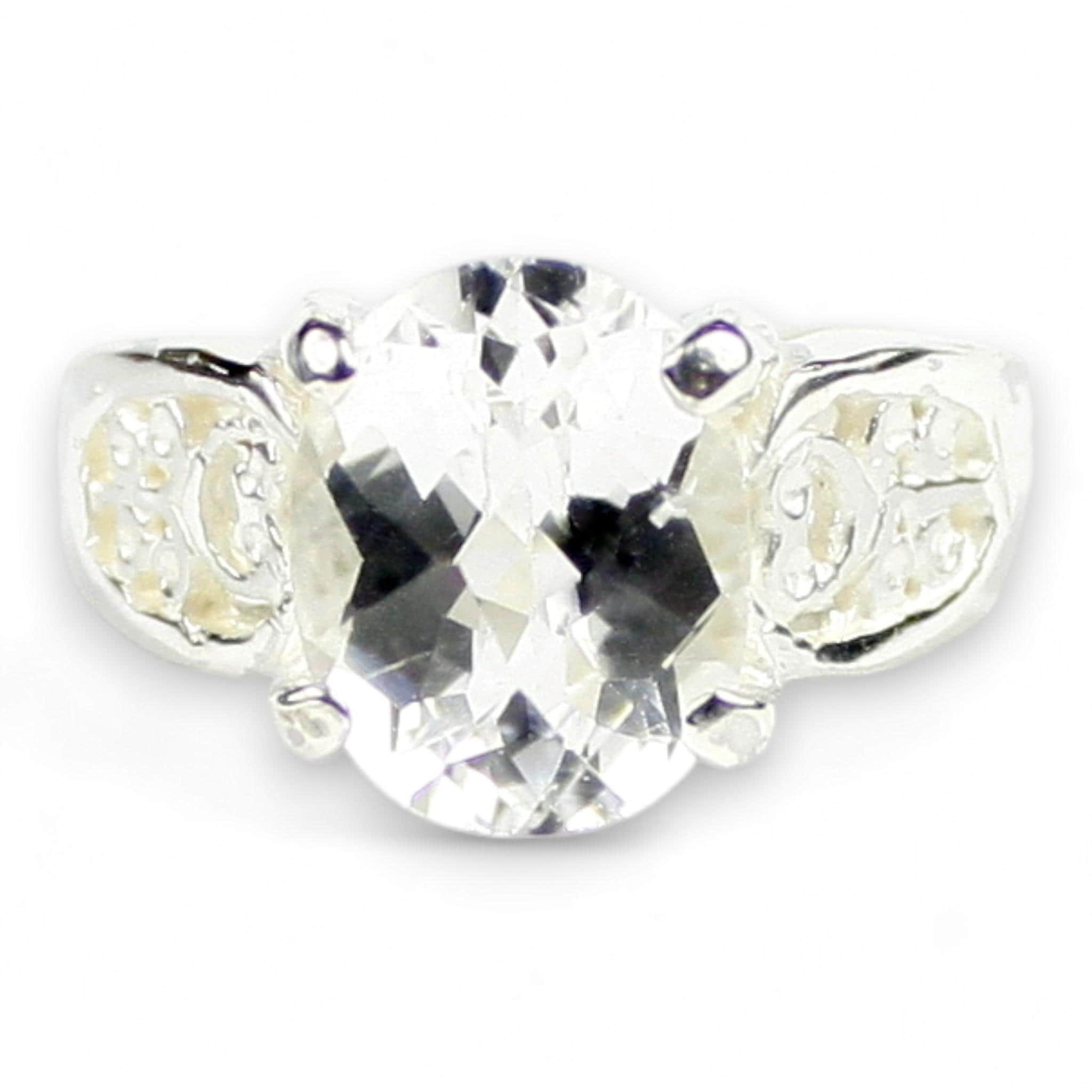Mystic Fire Topaz, 925 Sterling Silver Ladies Ring, SR055