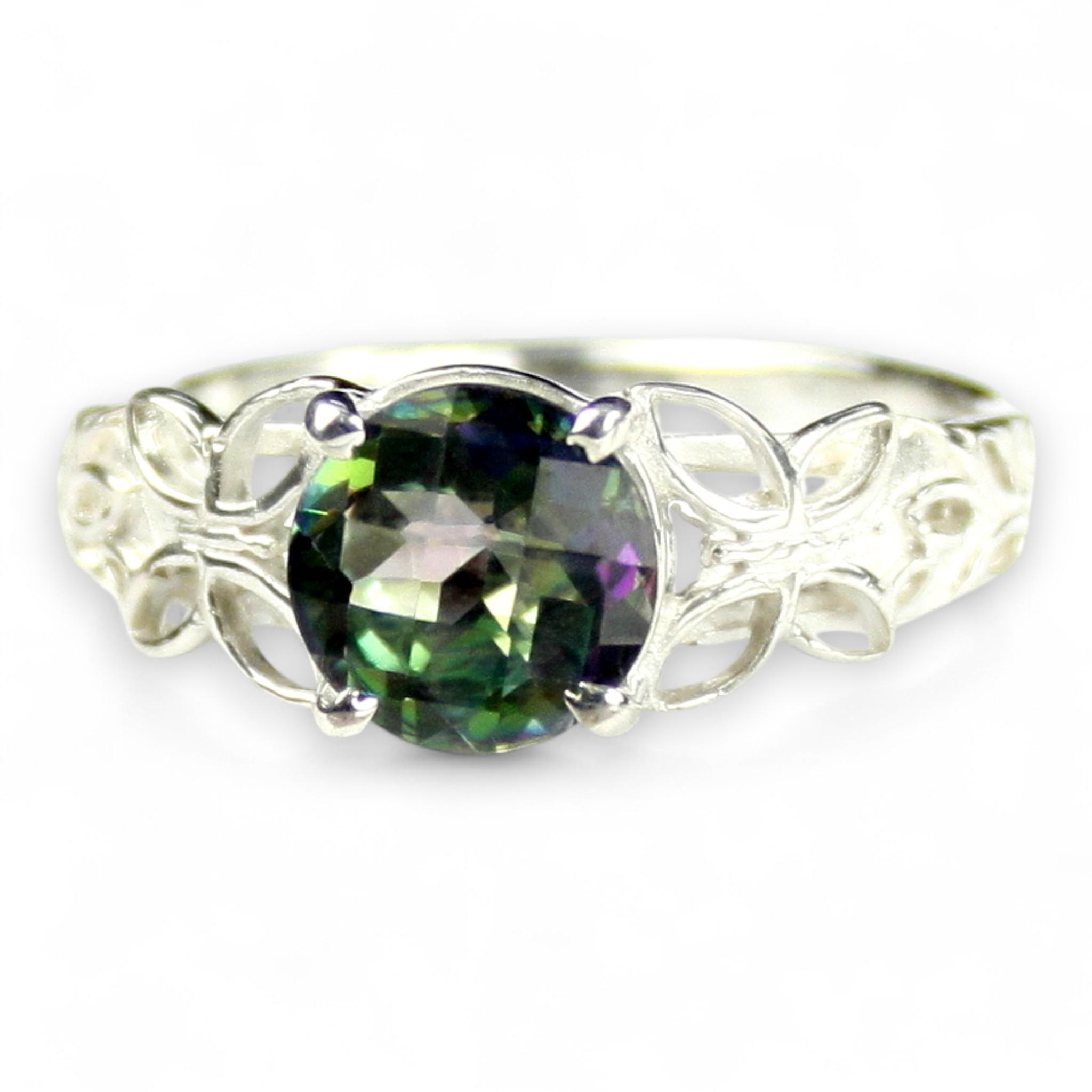 Russian Nanocrystal Emerald, 10Ky Gold Ring, R058