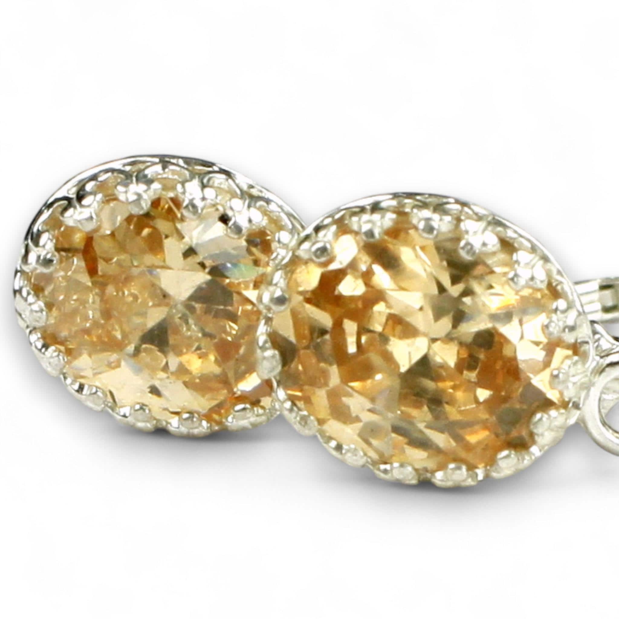 Champagne CZ, 925 Sterling Silver Ladies Ring, SR361