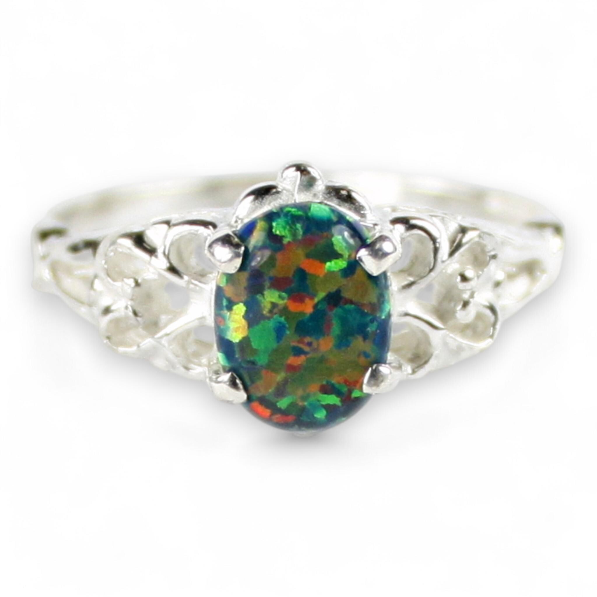 Swiss Blue CZ, 925 Sterling Silver Ring, SR057