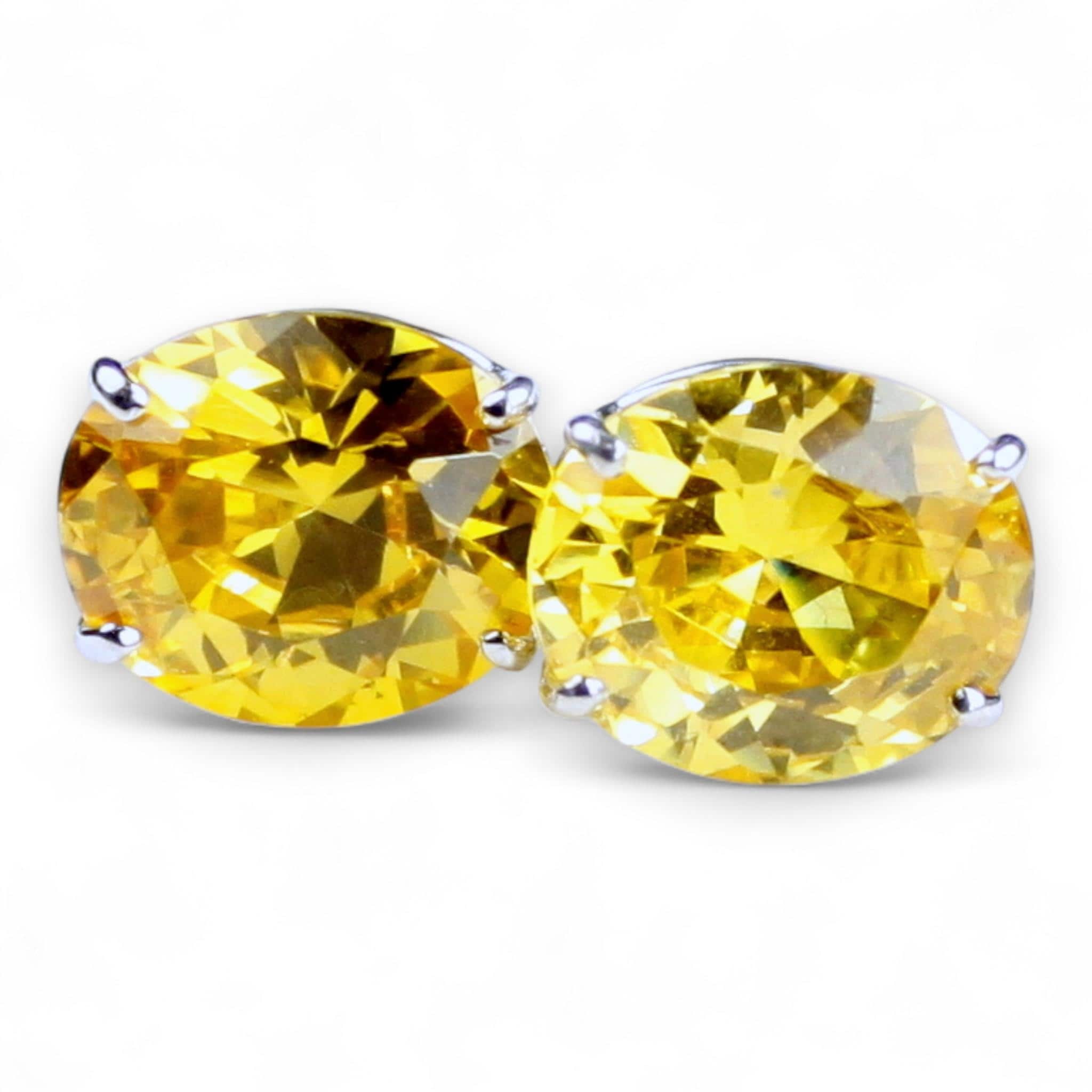 Golden Yellow CZ, 10KY Gold Ring, R004